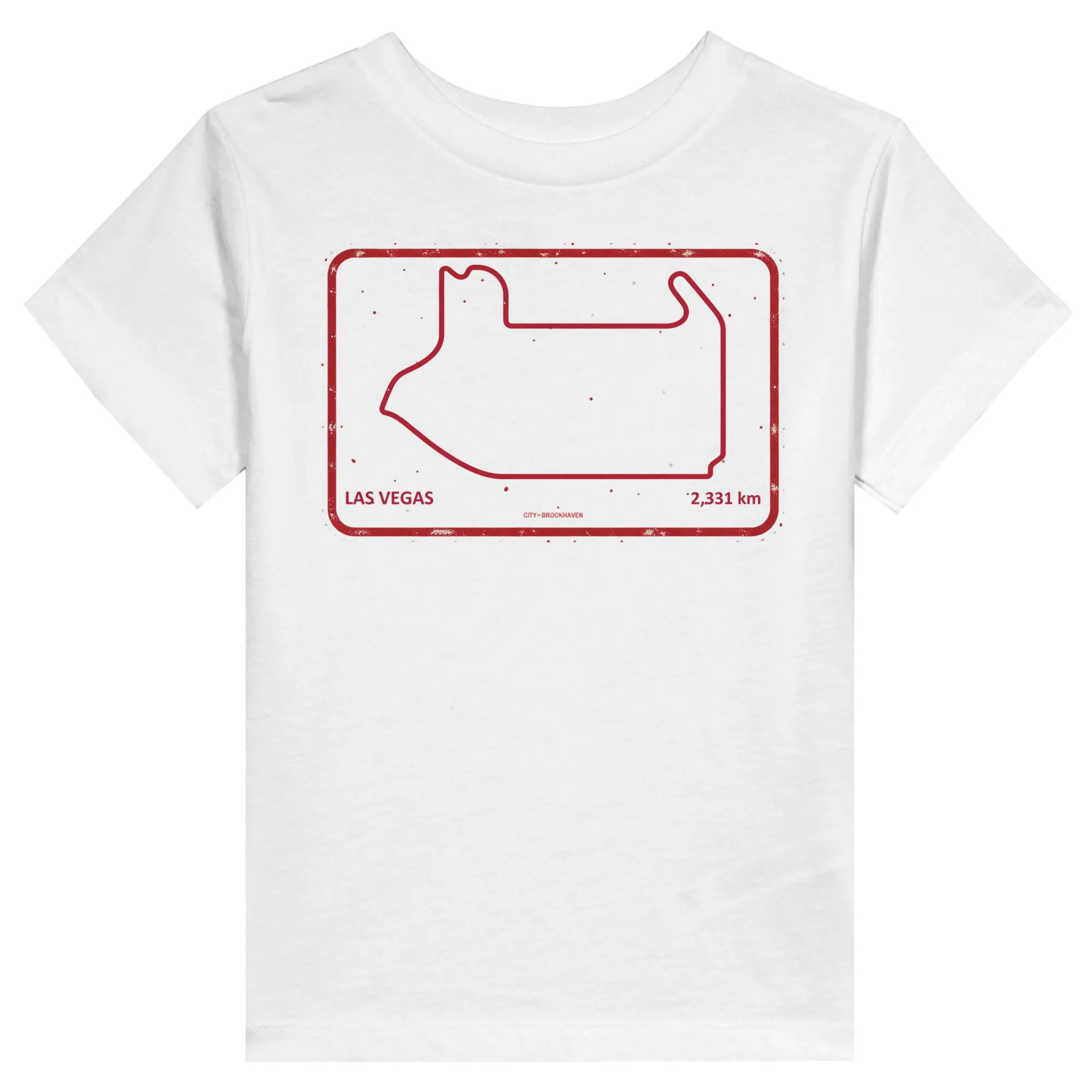 Las Vegas Racing Track Map Toddler T-Shirt, Formula 1 Fan Kid's Racing Gift