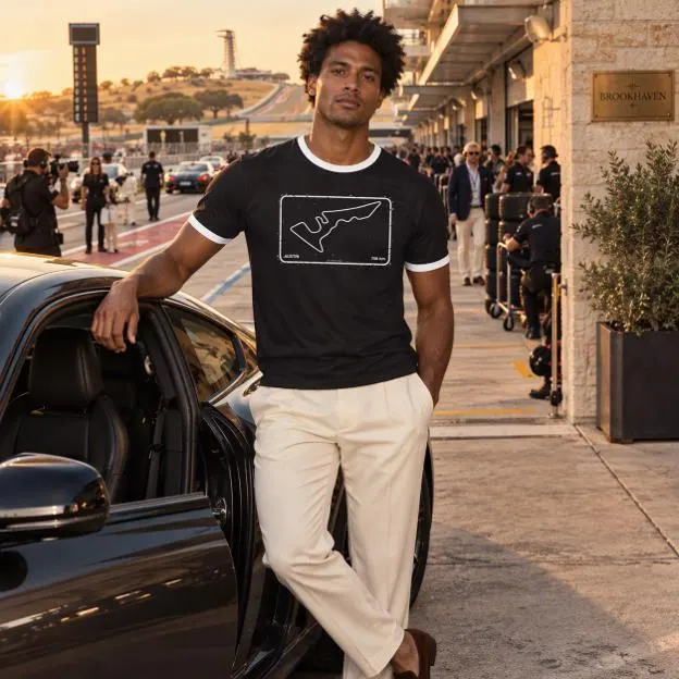 Austin Racing Ringer T-Shirt, Texas Motorsport Shirt, Unique Texas Gift