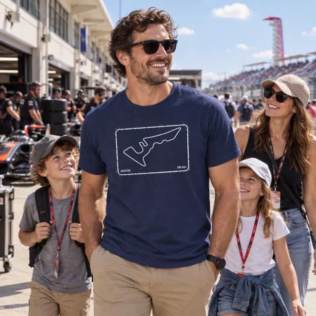Austin Racing Adult T-Shirt, United States Grand Prix Gifts, Formula 1 Fan Gift
