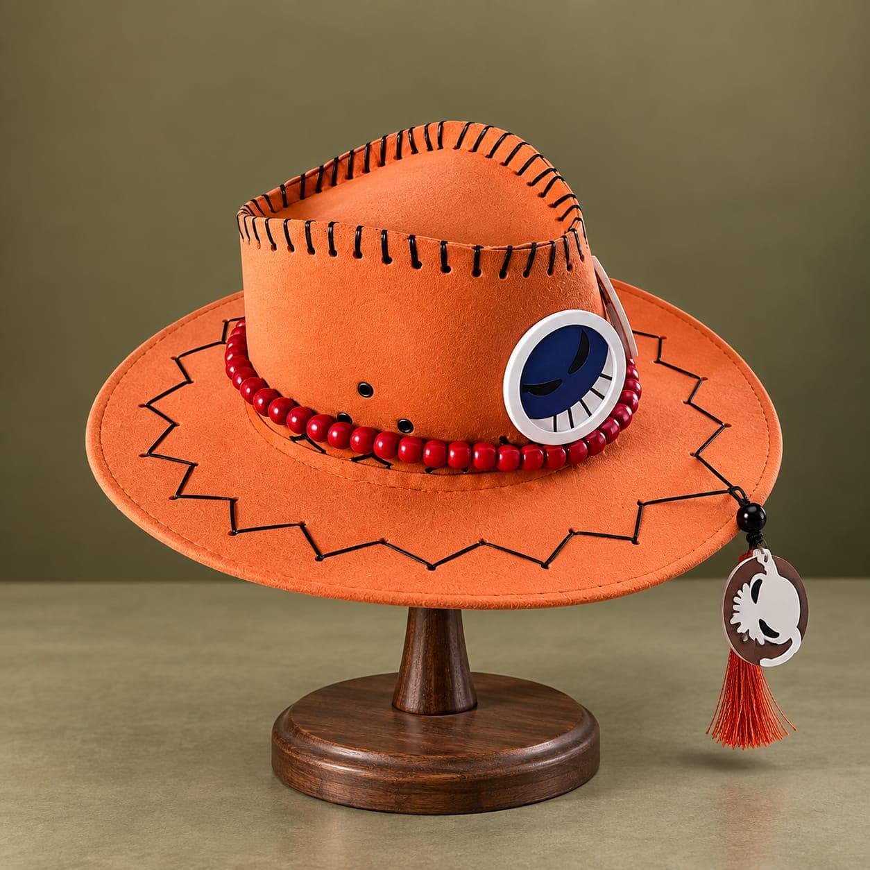 Orange Halloween Cowboy Hat, Anime Cosplay Hat, Adult Costume Hat, Funny Western Hat, Halloween Party Accessory, Unisex Gift - image 2