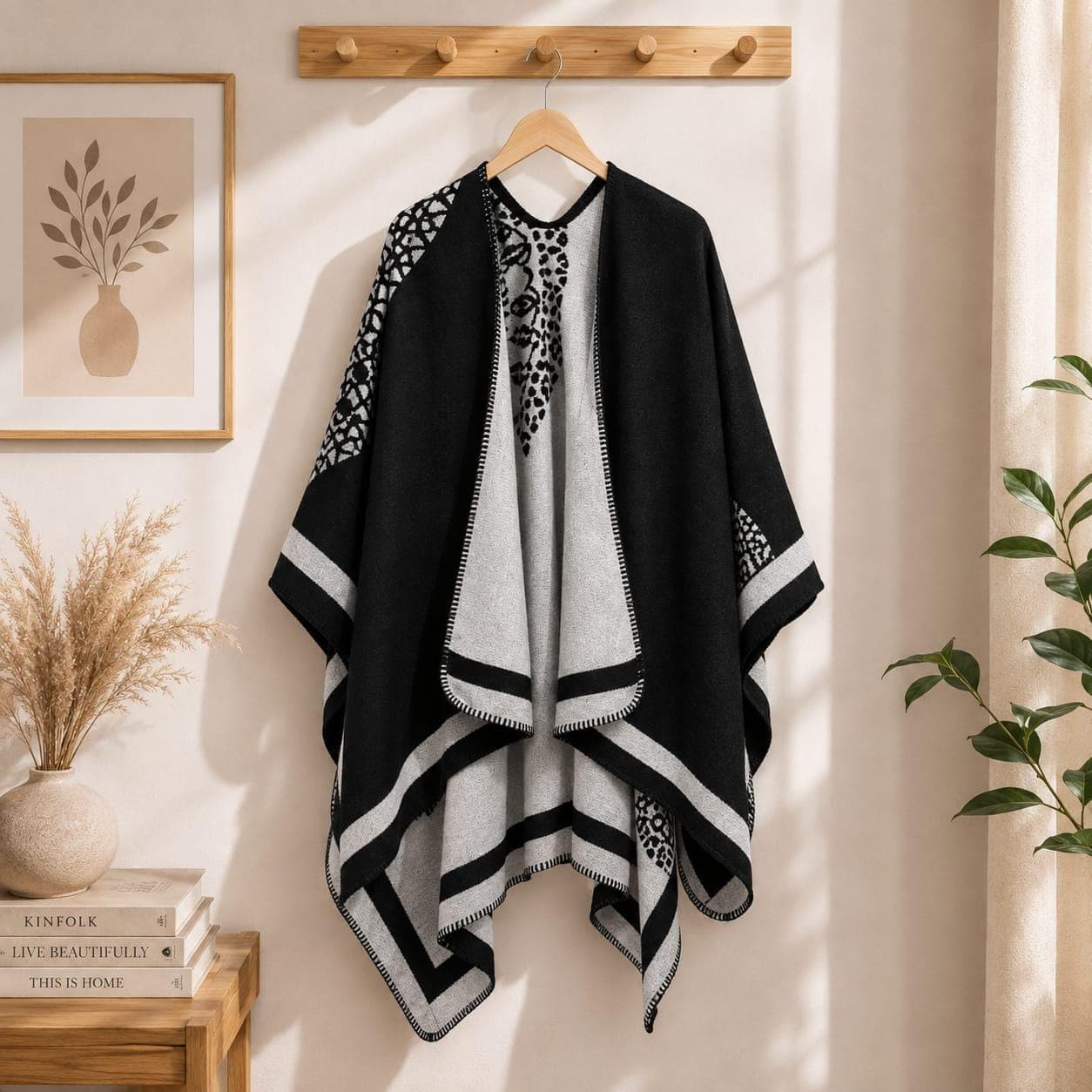 Women's Shawl Wrap, Elegant Printed Winter Shawl, Warm Casual Shoulder Wrap - image 2