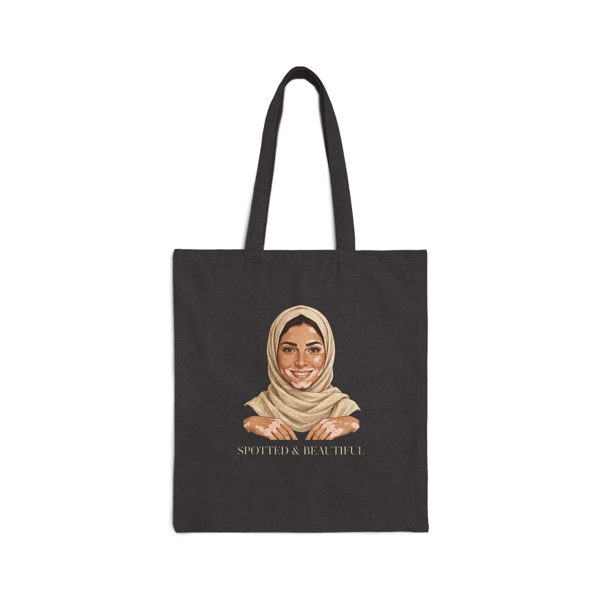 Hijab Woman Illustration Cotton Canvas Tote Bag - image 2