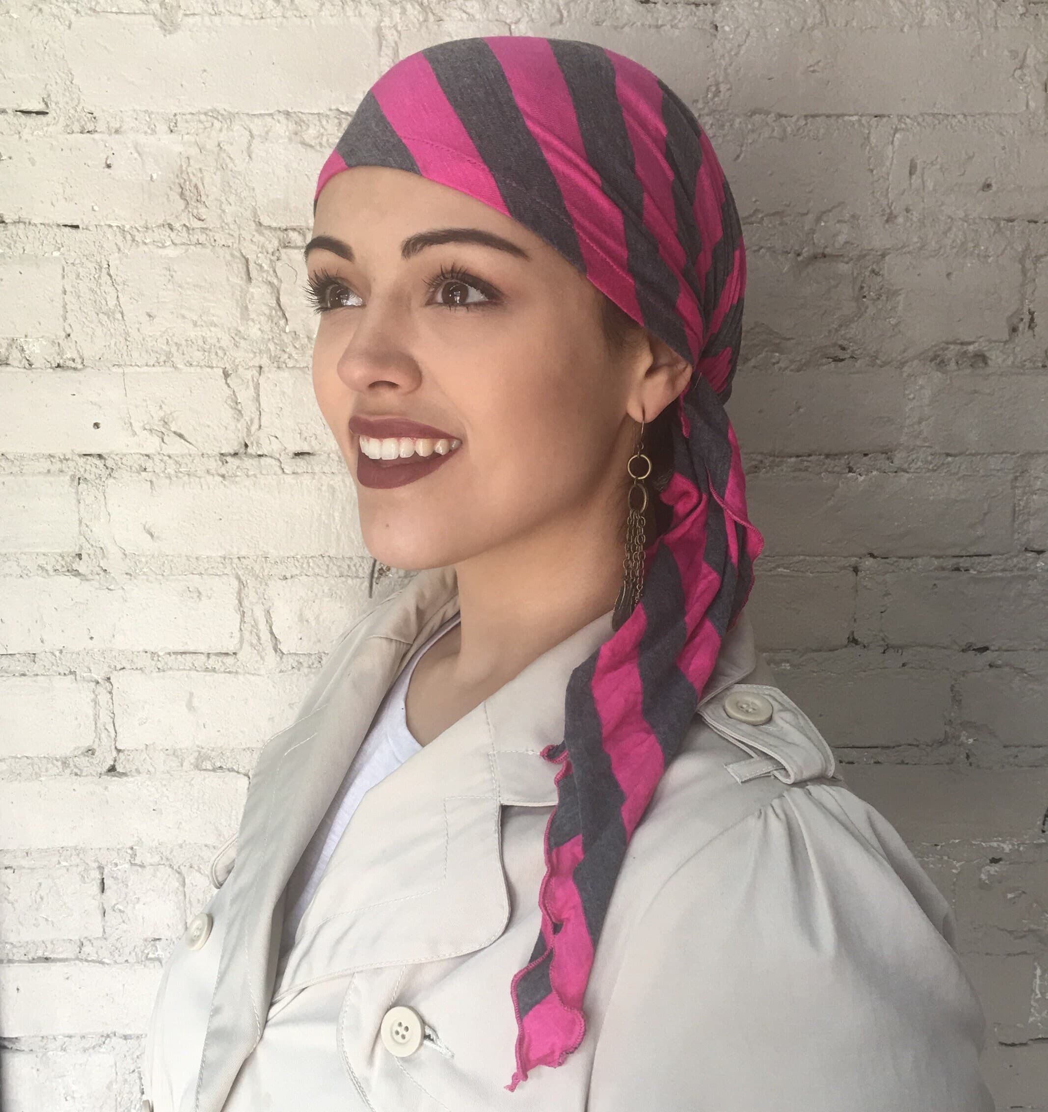 Gift For Nurse Doctor Hospital Patient Pre Tied Bandana Head Wrap Hijab Tichel Durag to Cover and Conceal Hair. Made in USA - image 4