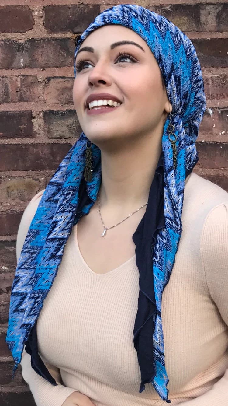 Popular Hair Cover | Stylish Head Covering | Colorful Head Scarf | Fashion Pre Tied Wrap Tichel Hijab | For Long or Short Hair | Made in USA - image 4
