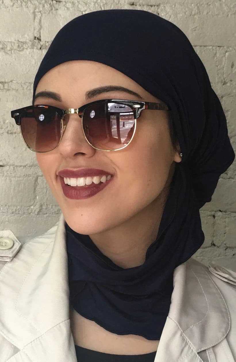 Exercise Hijab | Black Tichel | Pre Tied Bandana | Hair Scarf For Woman | Quality Fashion Headwear | Alopecia Friendly | Made in USA - image 4