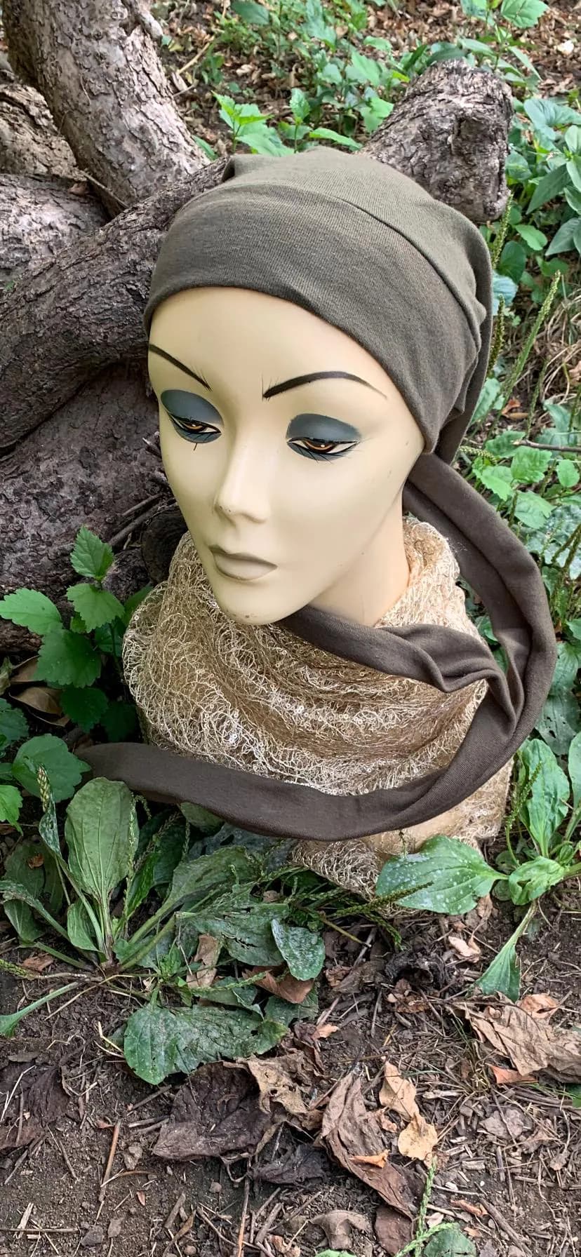 Premium Headscarf For Hair Wrapping | Hair Wrap To Cover Conceal Hair | Cotton Fabric Green Durag Head Covering For Women | Made in USA - image 5