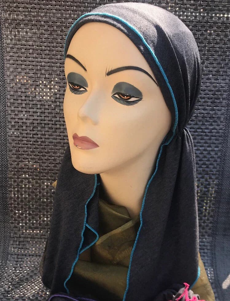 Head Scarf For Women and Children | Casual Sport Hijab | Style Lightweight Activewear | Grey Pre Tied Bandana |Hijab | Durag | Made in USA - image 5