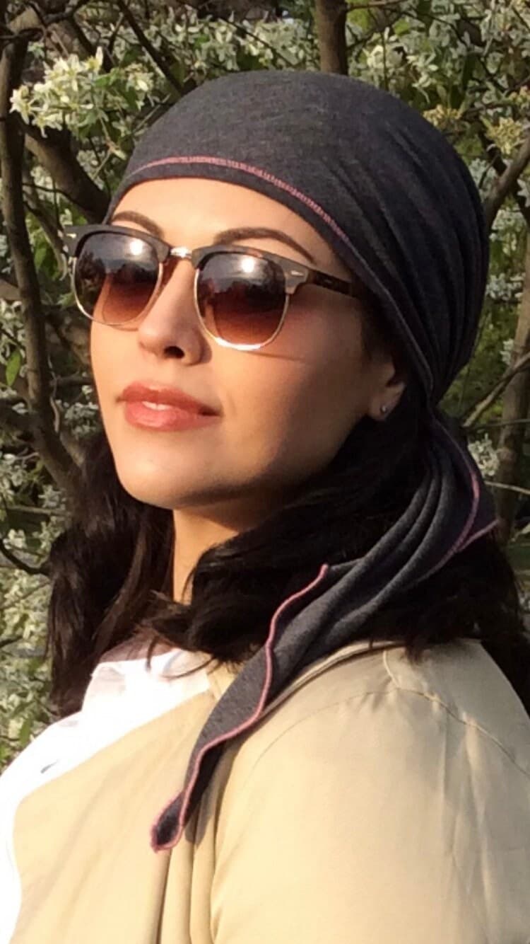 Head Covering | Hair Beanie Turban For Women | Grey Pre Tied Sport Athletic Style Soft Fitted Hair Wrap | Tichel Fashion Durag | Made in USA - image 5