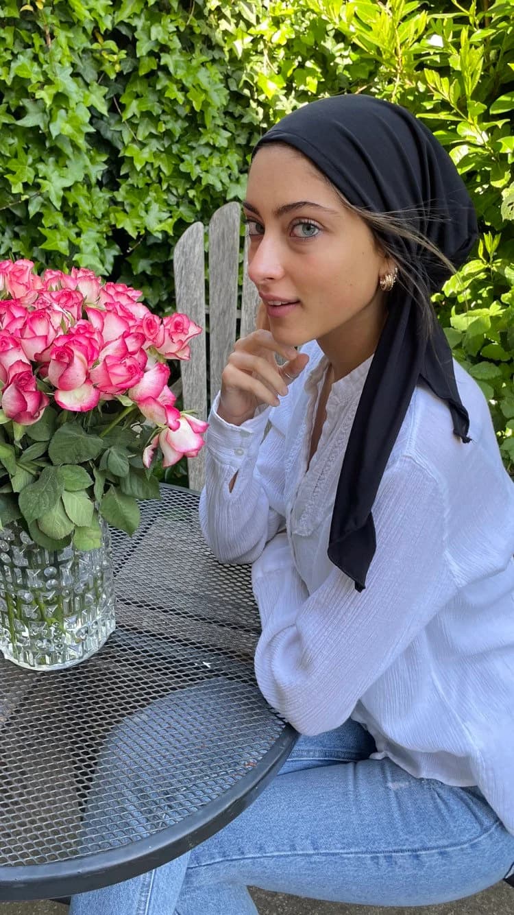 Exercise Hijab | Black Tichel | Pre Tied Bandana | Hair Scarf For Woman | Quality Fashion Headwear | Alopecia Friendly | Made in USA - image 5