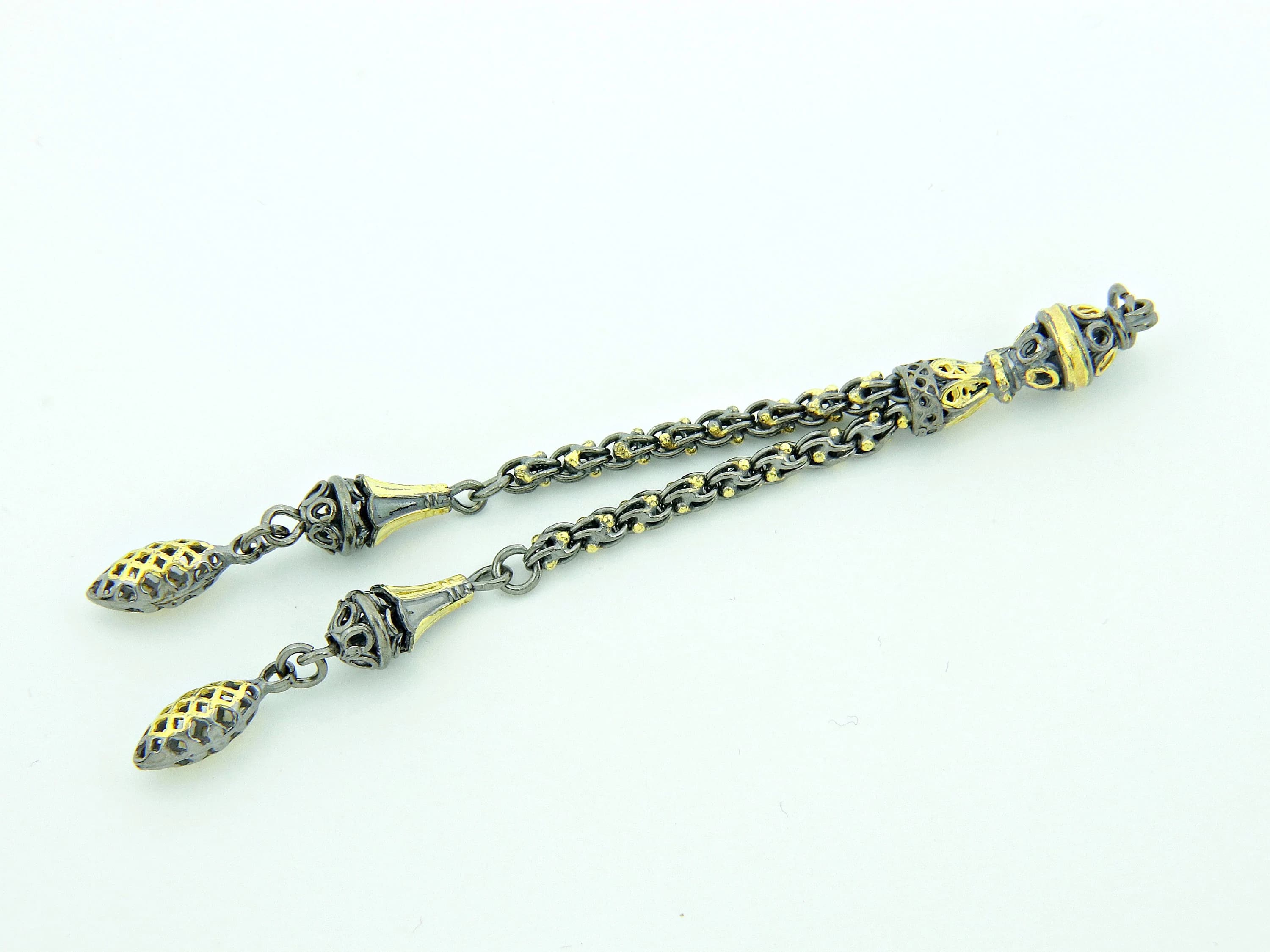 Special coating with gold Metal tassel 925 silver for Tasbih, Prayer Beads Misbaha 710304