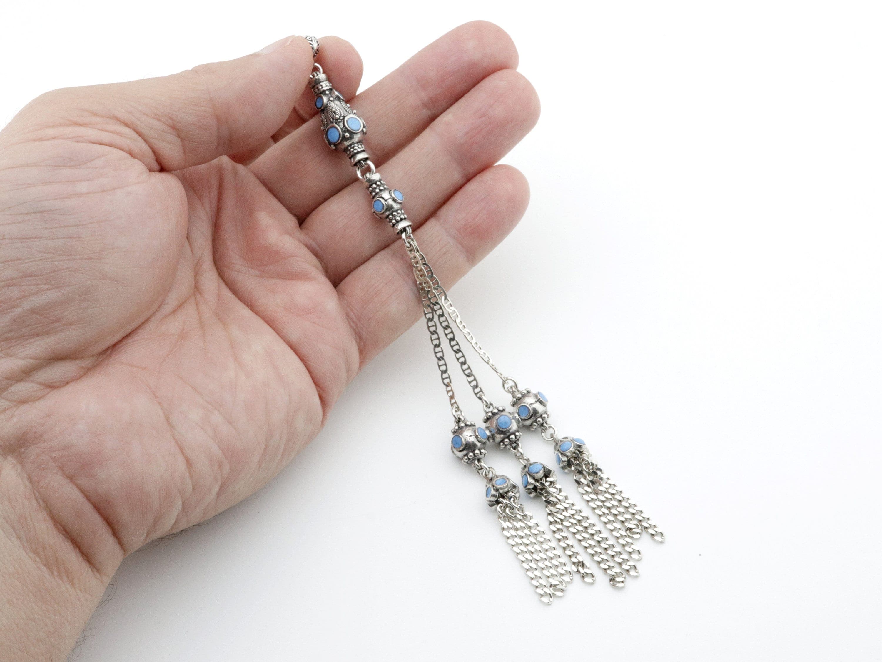 Big special Metal tassel 925 silver for Tasbih, Prayer Beads, Misbaha 710431