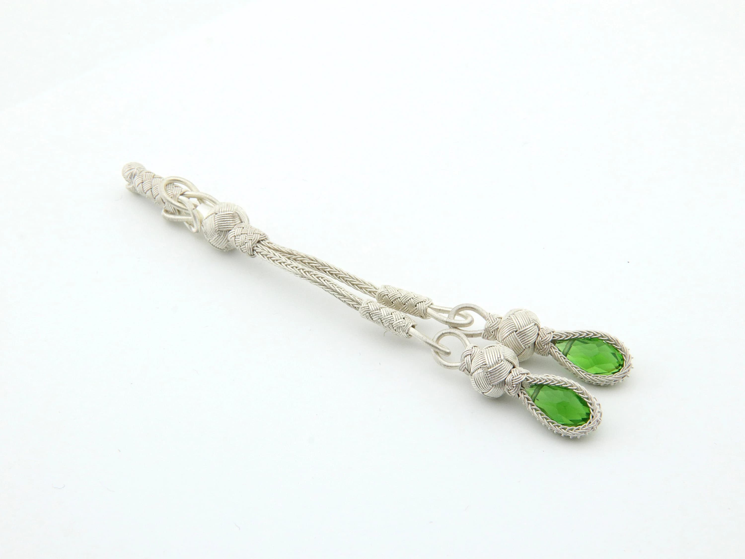 Trabzon kazaz hand-knitted Metal tassel 1000 silver for tasbih Prayer Beads Misbaha 730154