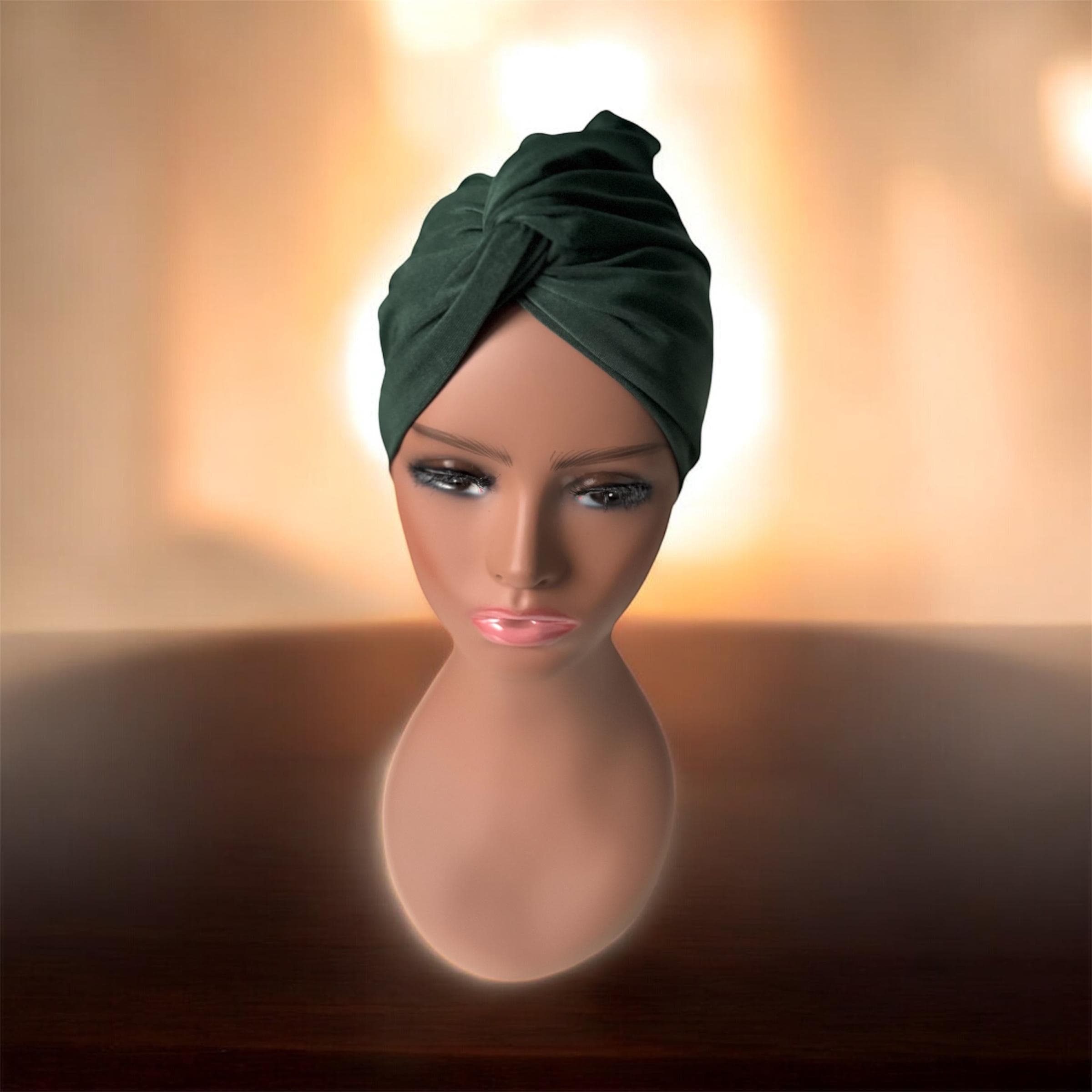 Soft Stretchy Turban | Hair Loss Head Cover | Chemo Cap | Lightweight Summer & Cozy Winter Wrap - image 4