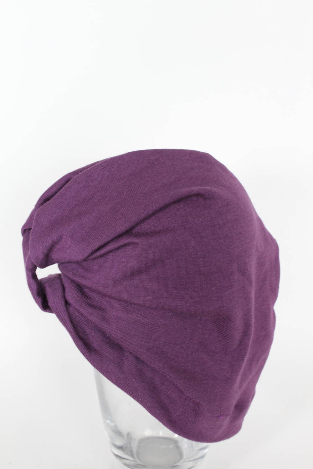 Purple Baby Turban: Soft Cotton Blend Front Twist Hat - image 2