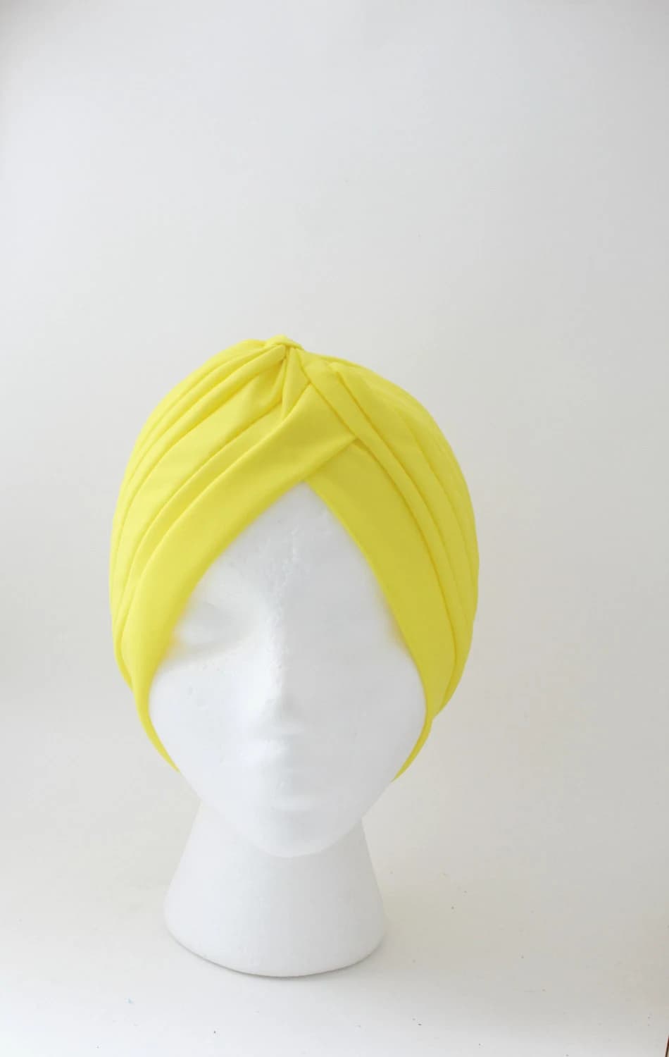 Yellow Fashion Turban: Full Head Wrap, Celebrity Inspired - image 3