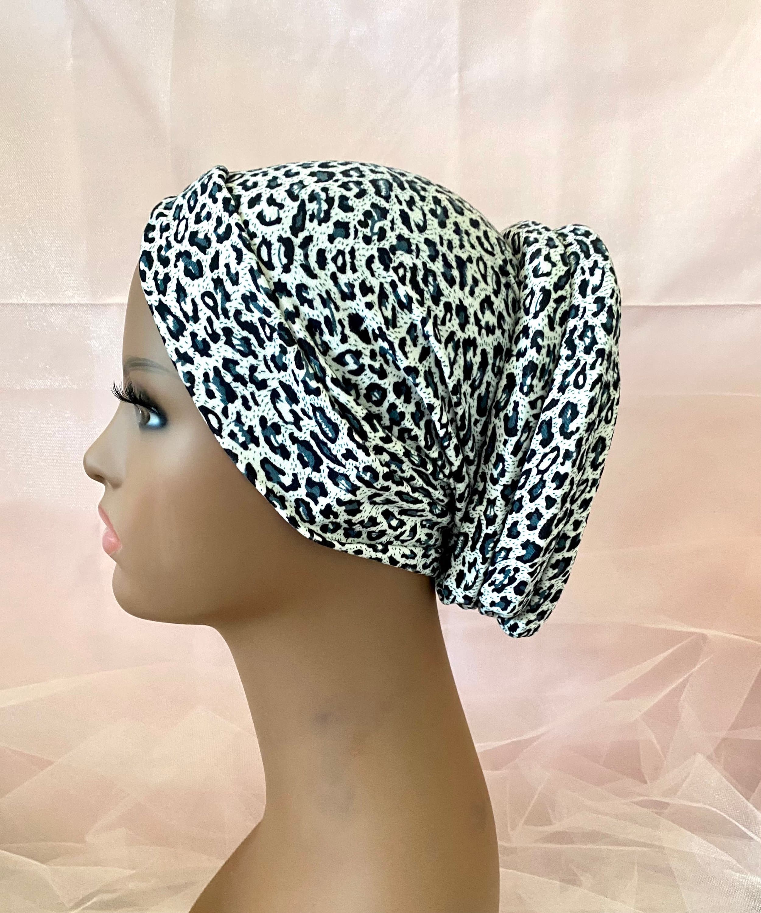 Cotton Animal Print Turban: Fashion Headband, Chemo Hat