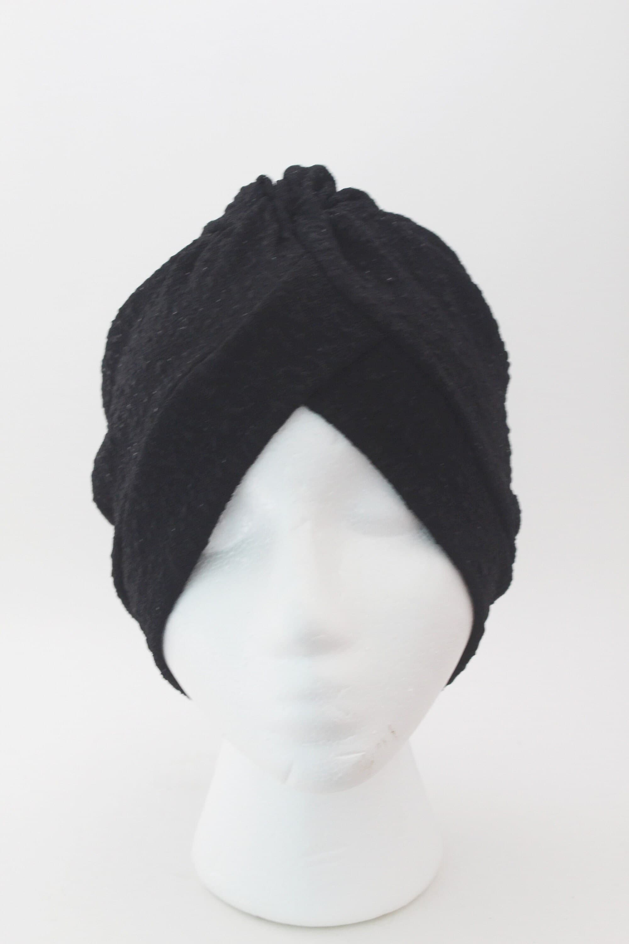 Black Turban Headwrap: Stylish Chemo Alopecia Hat - image 3