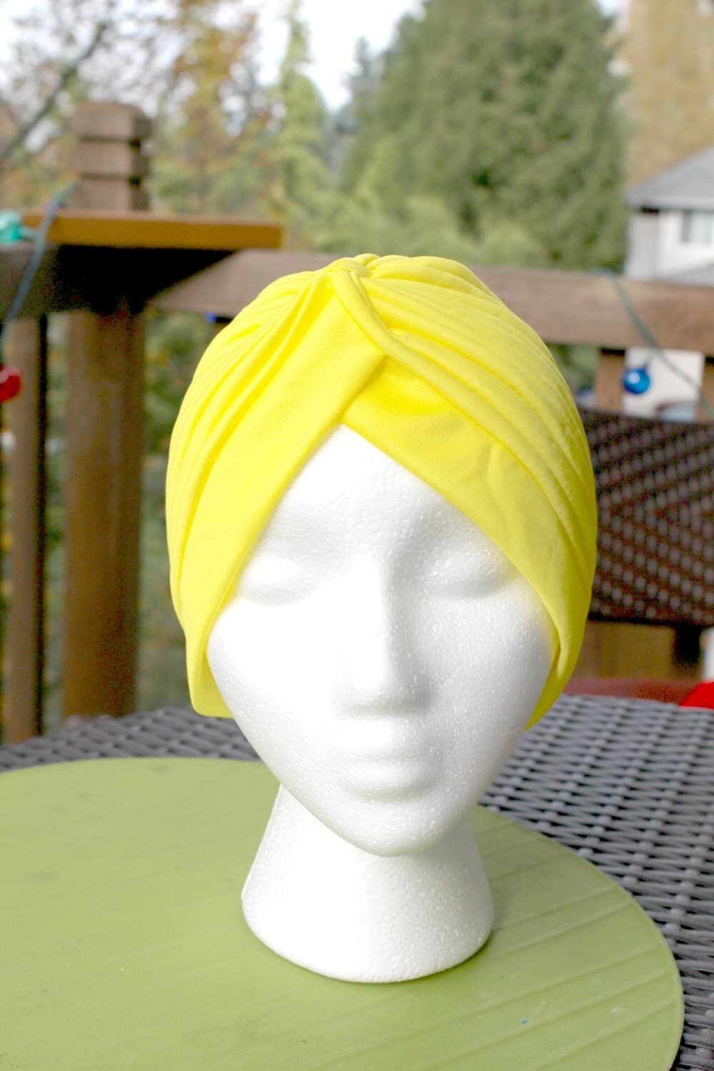 Yellow Fashion Turban: Full Head Wrap, Celebrity Inspired - image 5