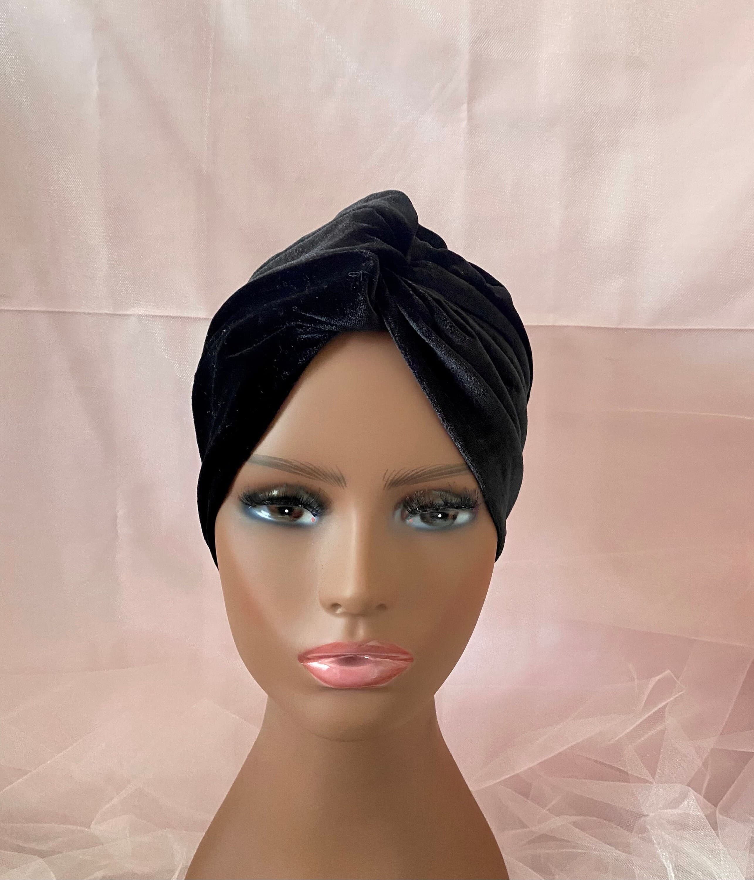 Black Velvet Turban Cap: Stylish Twisted Headwrap - image 4