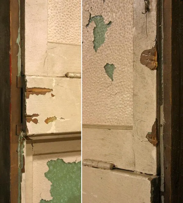 2 available 34"x81" Framed Antique Vintage Old Reclaimed Salvaged Wood Wooden Casement Window Transom Textured Glass - image 4