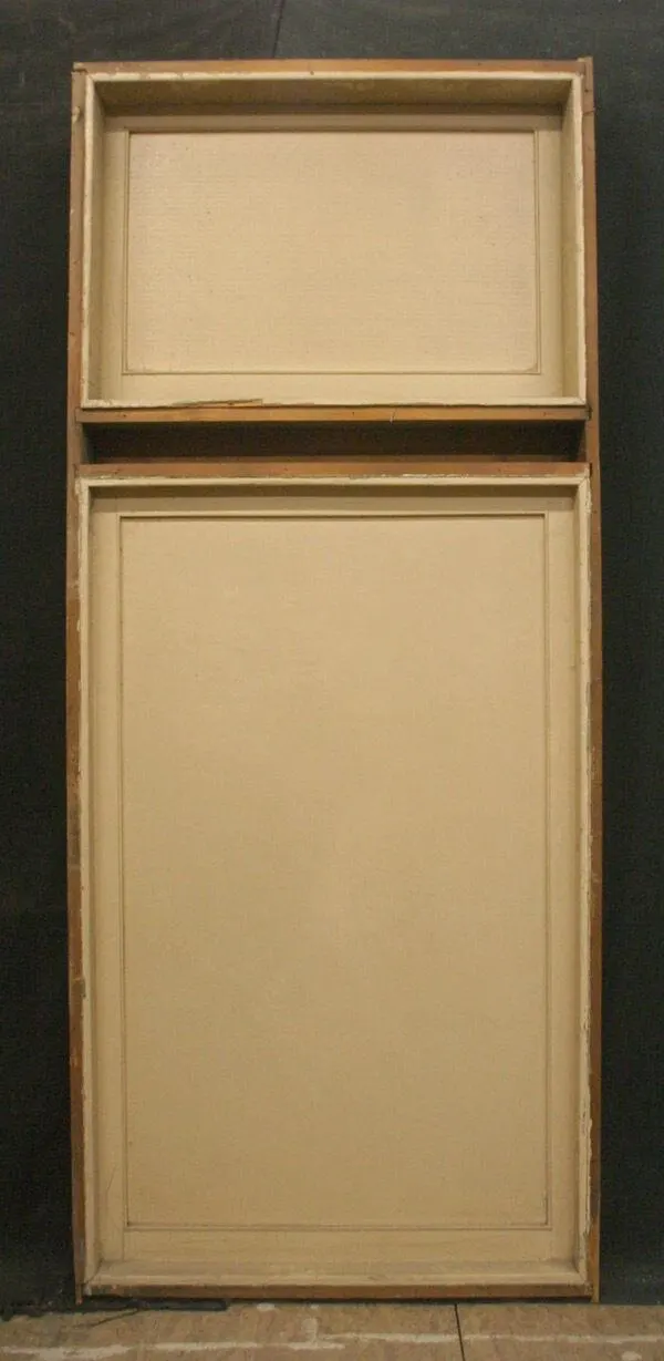 2 available 34"x81" Framed Antique Vintage Old Reclaimed Salvaged Wood Wooden Casement Window Transom Textured Glass - image 3