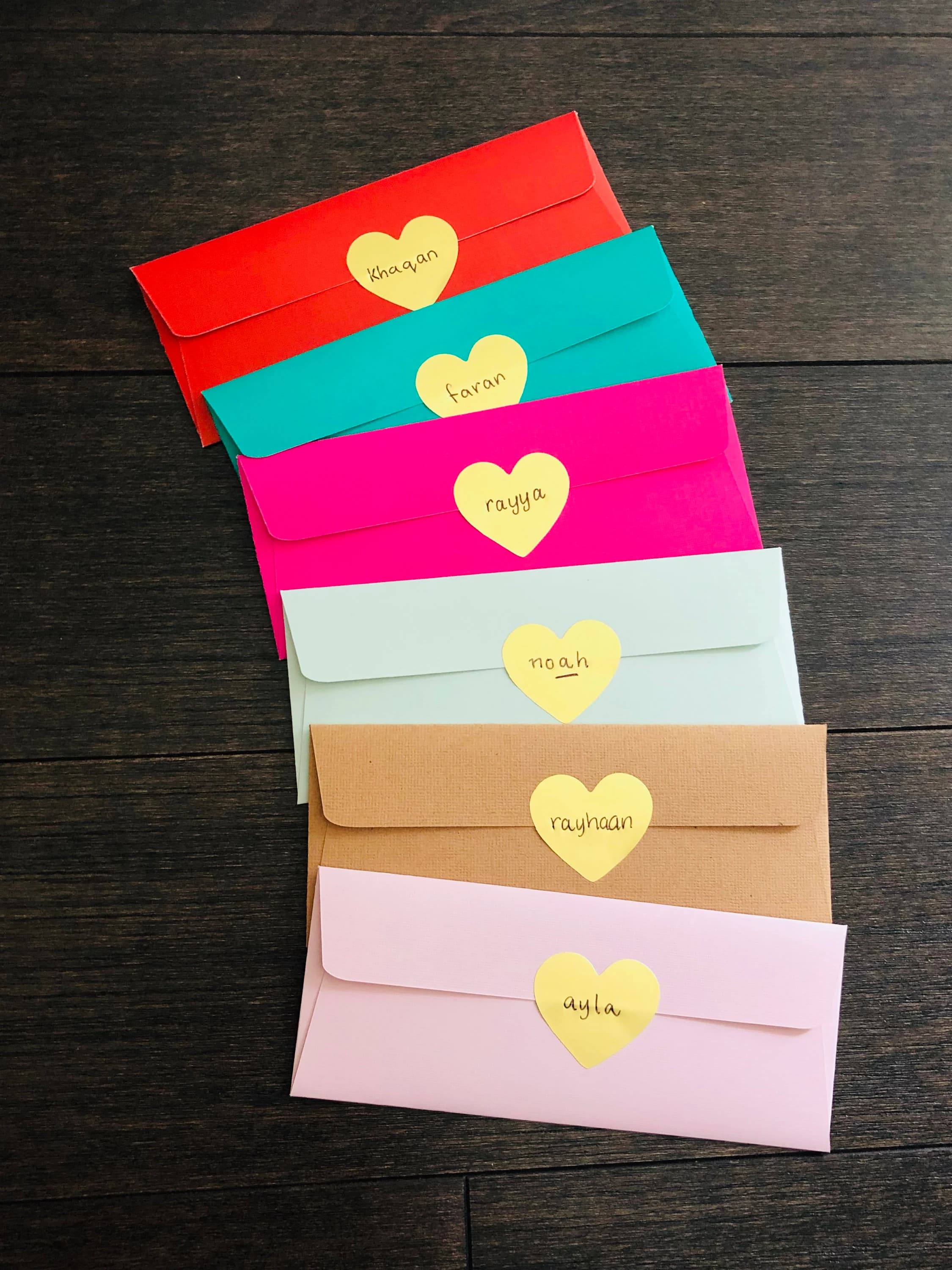 Handmade Pastel Money Envelope: Modern Gift Card Holder with Gold Heart - image 5