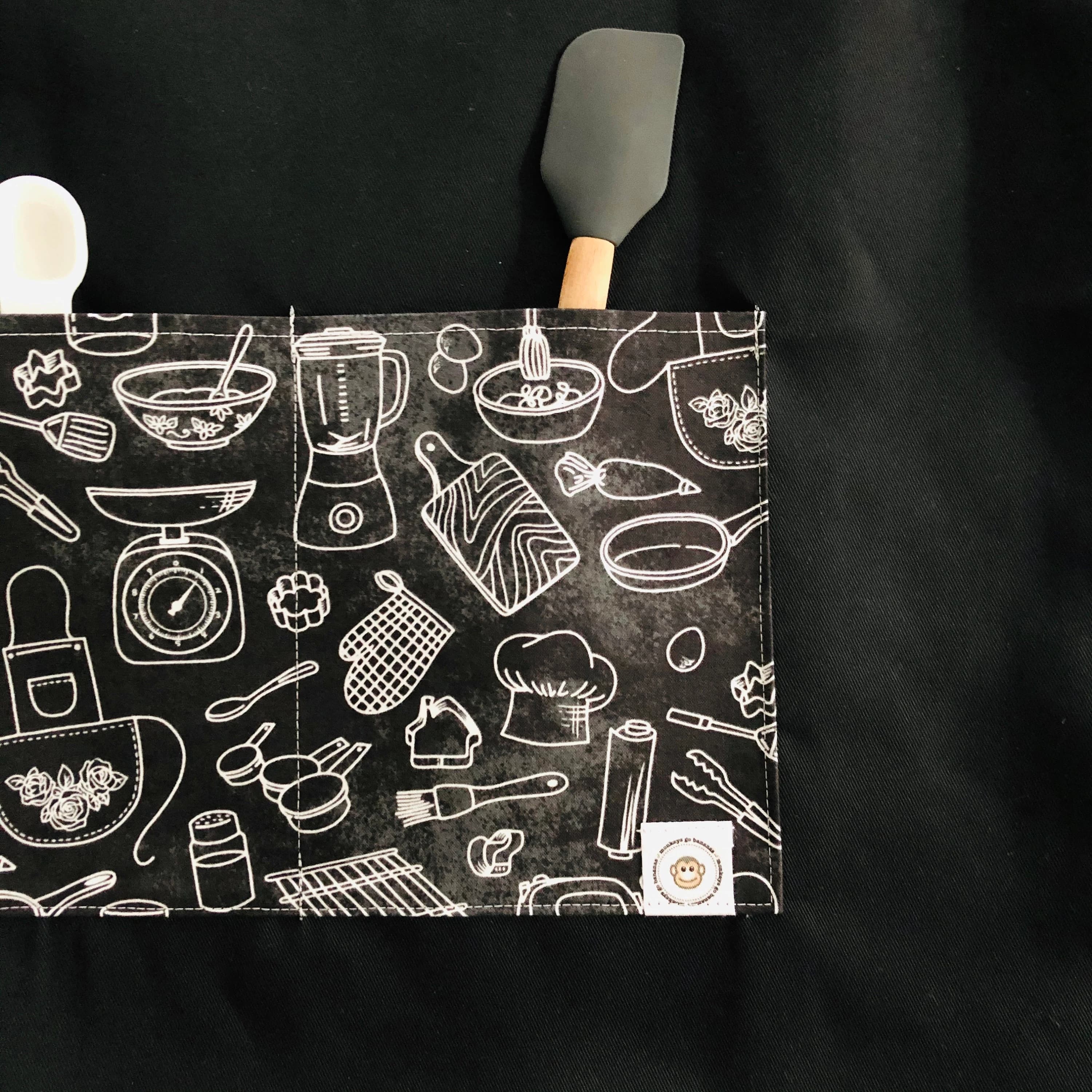 Personalized Black Apron: Custom Name, Chef, Artist, or Crafter Gift - image 3