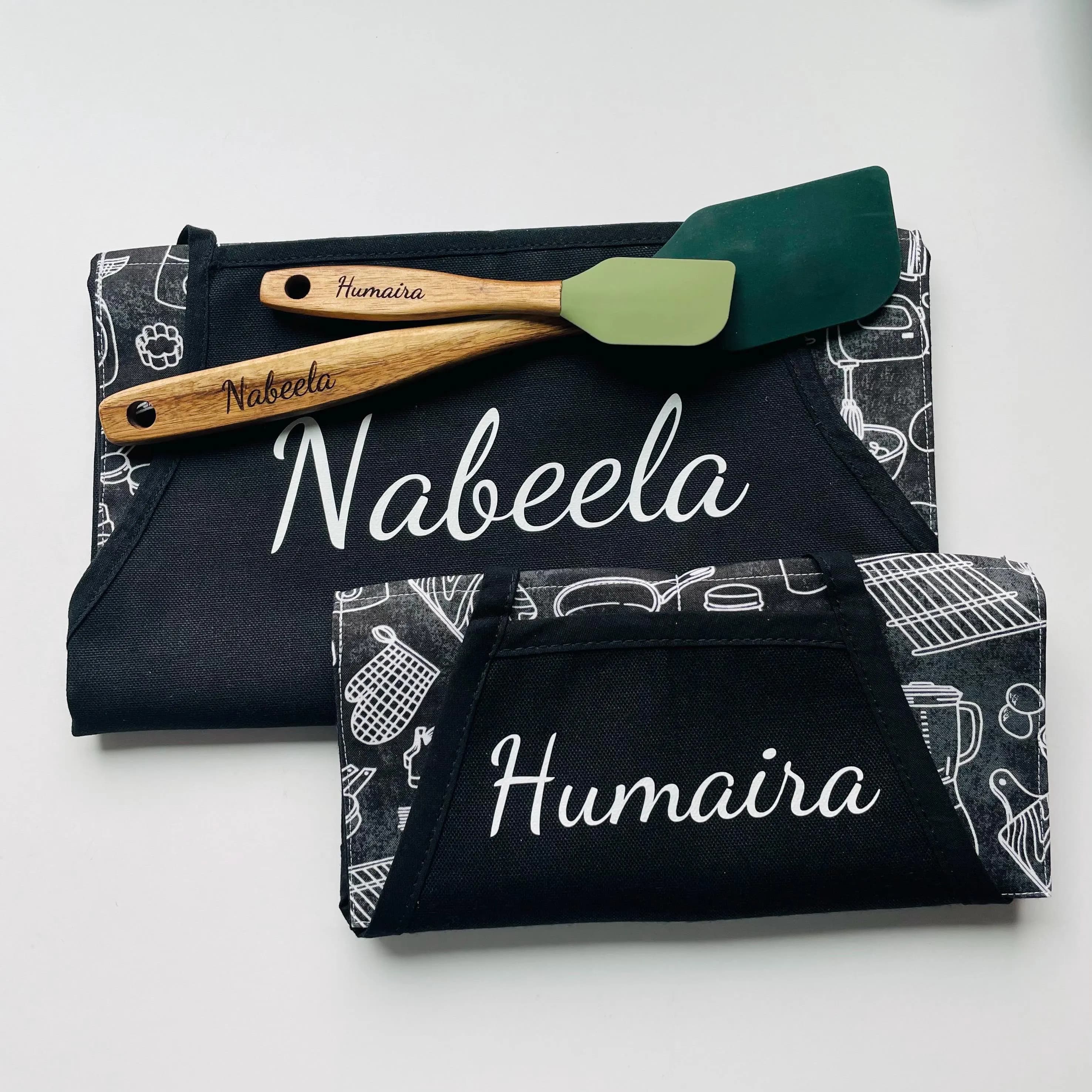 Personalized Black Apron: Custom Name, Chef, Artist, or Crafter Gift - image 5