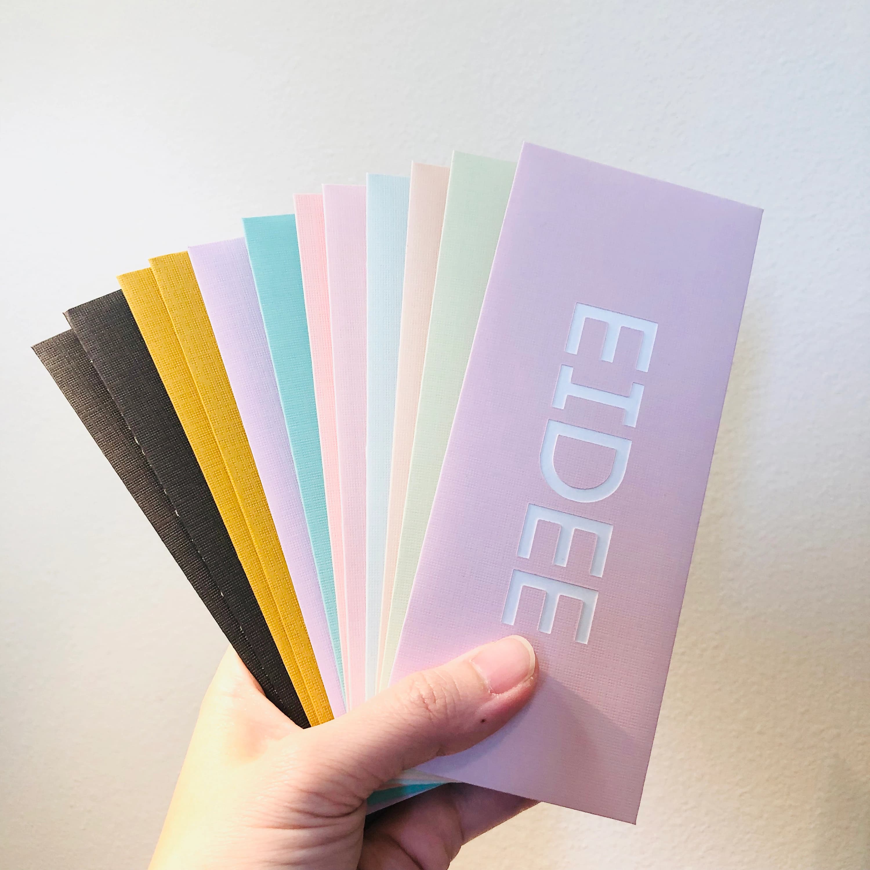 Handmade Pastel Money Envelope: Modern Gift Card Holder with Gold Heart - image 4