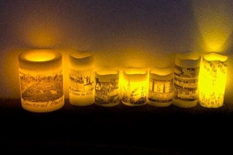 Personalized Customized Teacher Gift Handmade LED Flameless Electric  Wax Candle 4" Tall Decor Desk Ornament Barbershop Decor - image 5