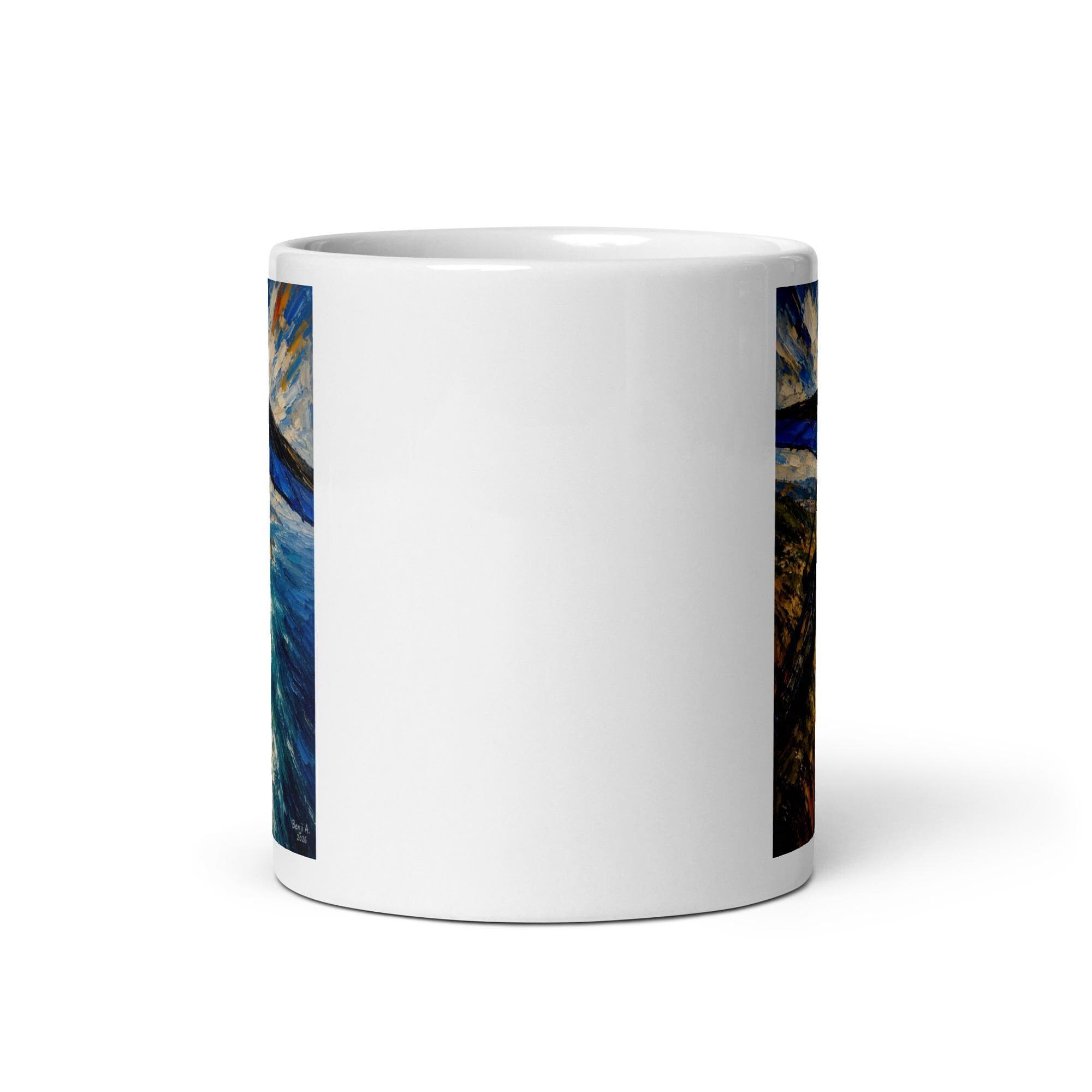Hang Gliding Coffee Mug, Hang Glider Gift, Adventure Sports Mug, Coastal Flight Mug, Ocean View Coffee Cup, Flying Enthusiast Gift