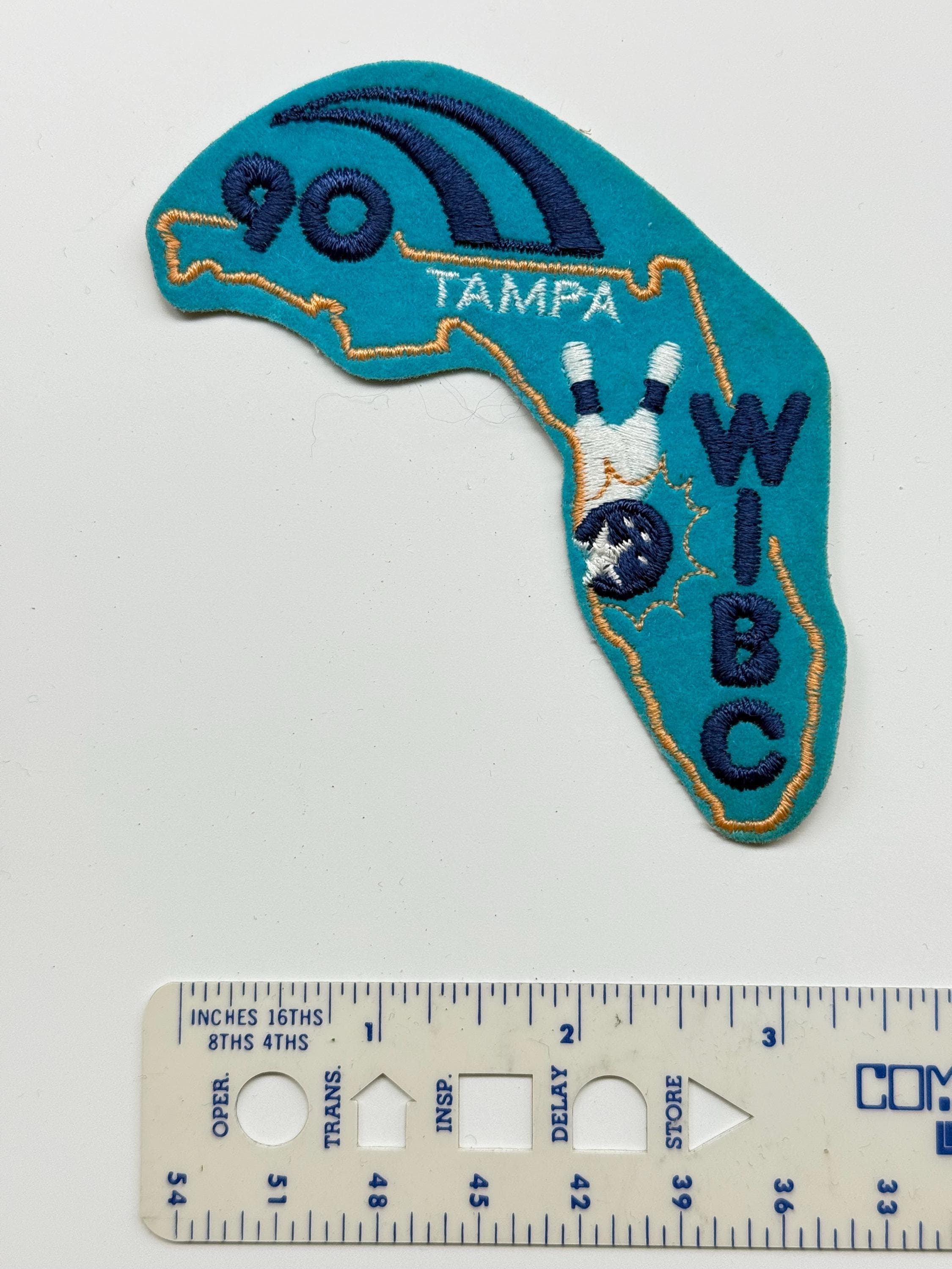 Tampa, Florida, Women's International Bowling Congress, 1990, Vintage Patch - image 3