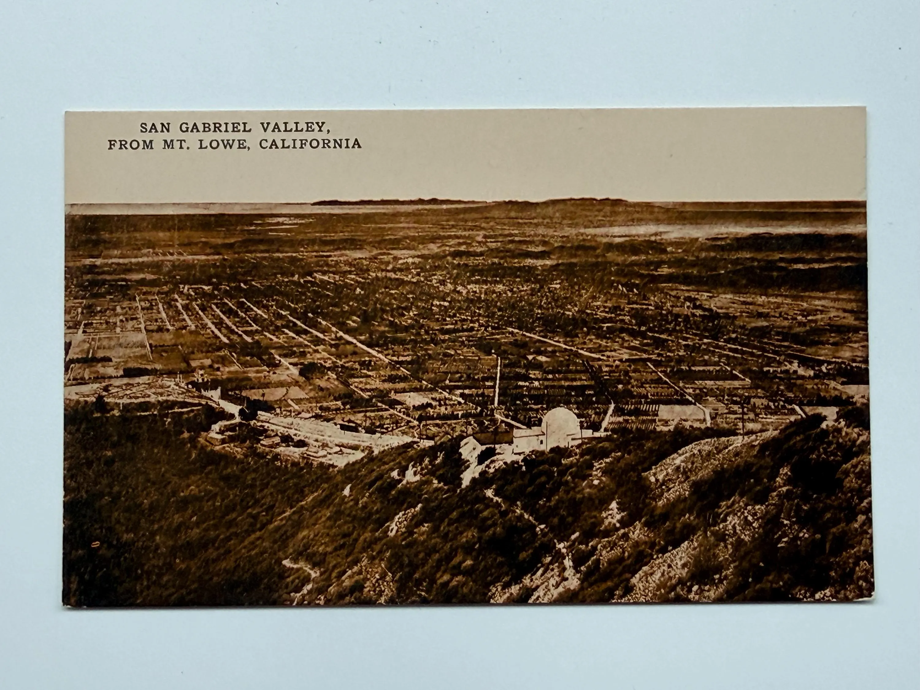 San Gabriel Valley, Mount Lowe, California, Vintage Postcard