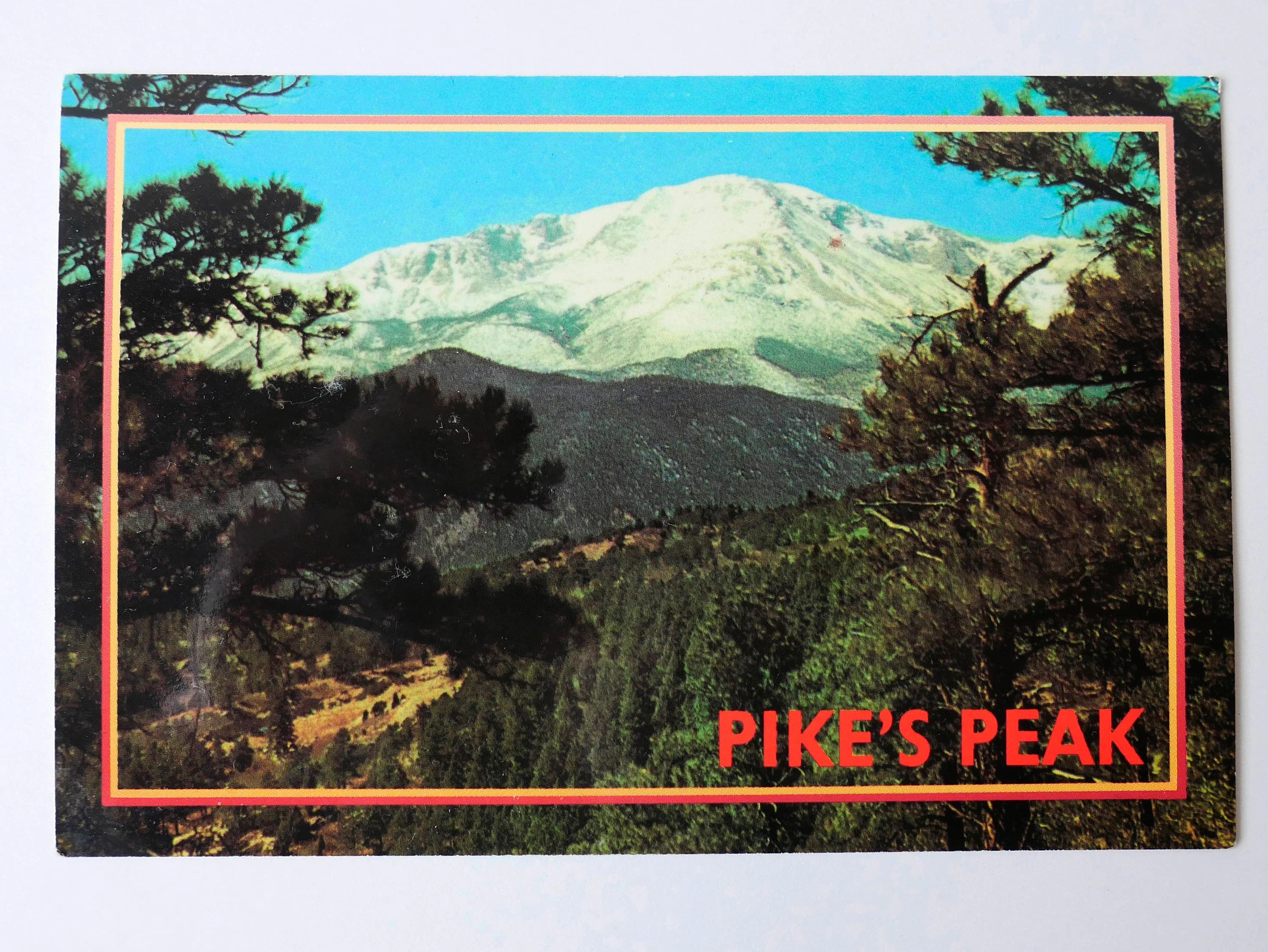 Pikes Peak Colorado Vintage Postcard