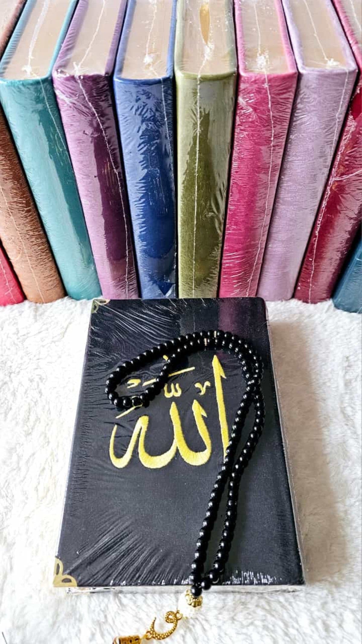 Personalized Ramadan Gift Set: Velvet Quran, Prayer Rug & Tasbeeh - image 5