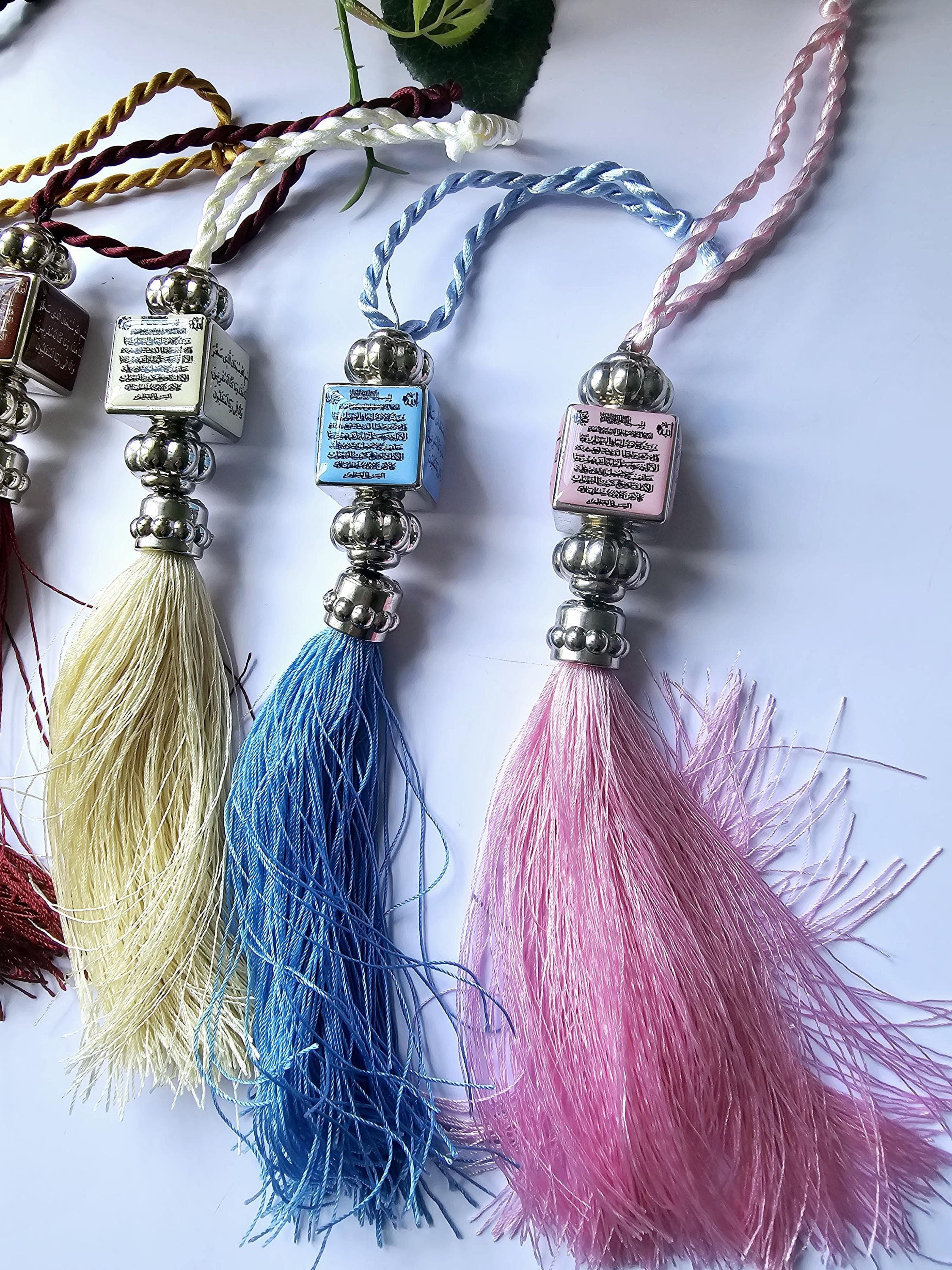 Islamic Car Mirror Hanging Tassel: Ayatul Kursi Charm - image 5