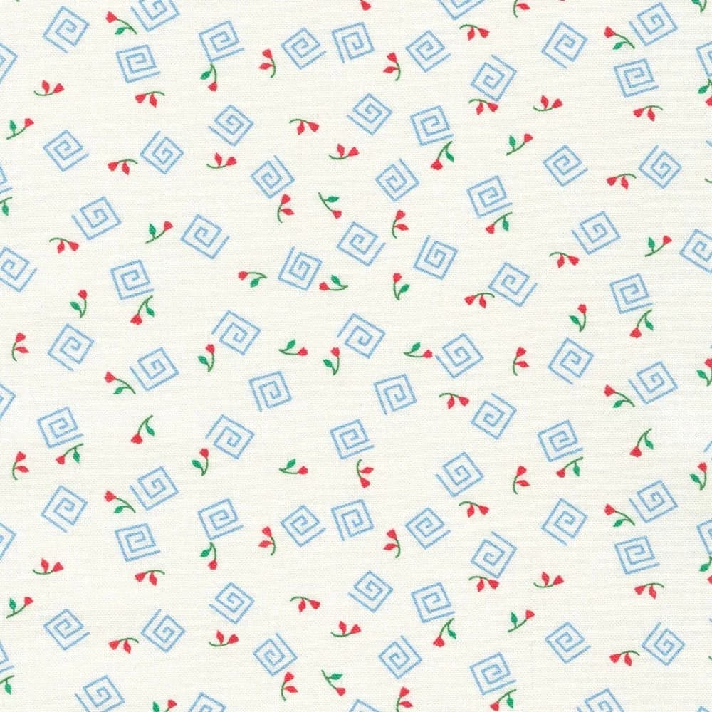 At the Cottage by Debbie Beaves for Robert Kaufman Fabrics (FLHD-22080-4 BLUE)