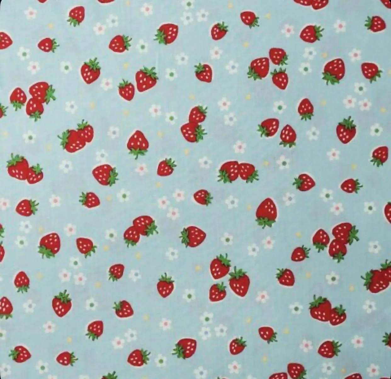 30's Collection by Atsuko Matsuyama for Yuma Fabrics - Strawberries Blue (AT829862-D)