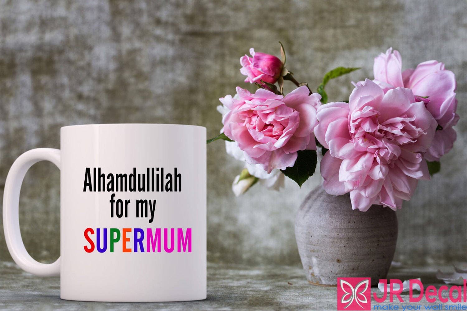 Alhamdulillah for my Supermum Islamic Mugs Mother's Day gift personalised printed coffee Mugs D9