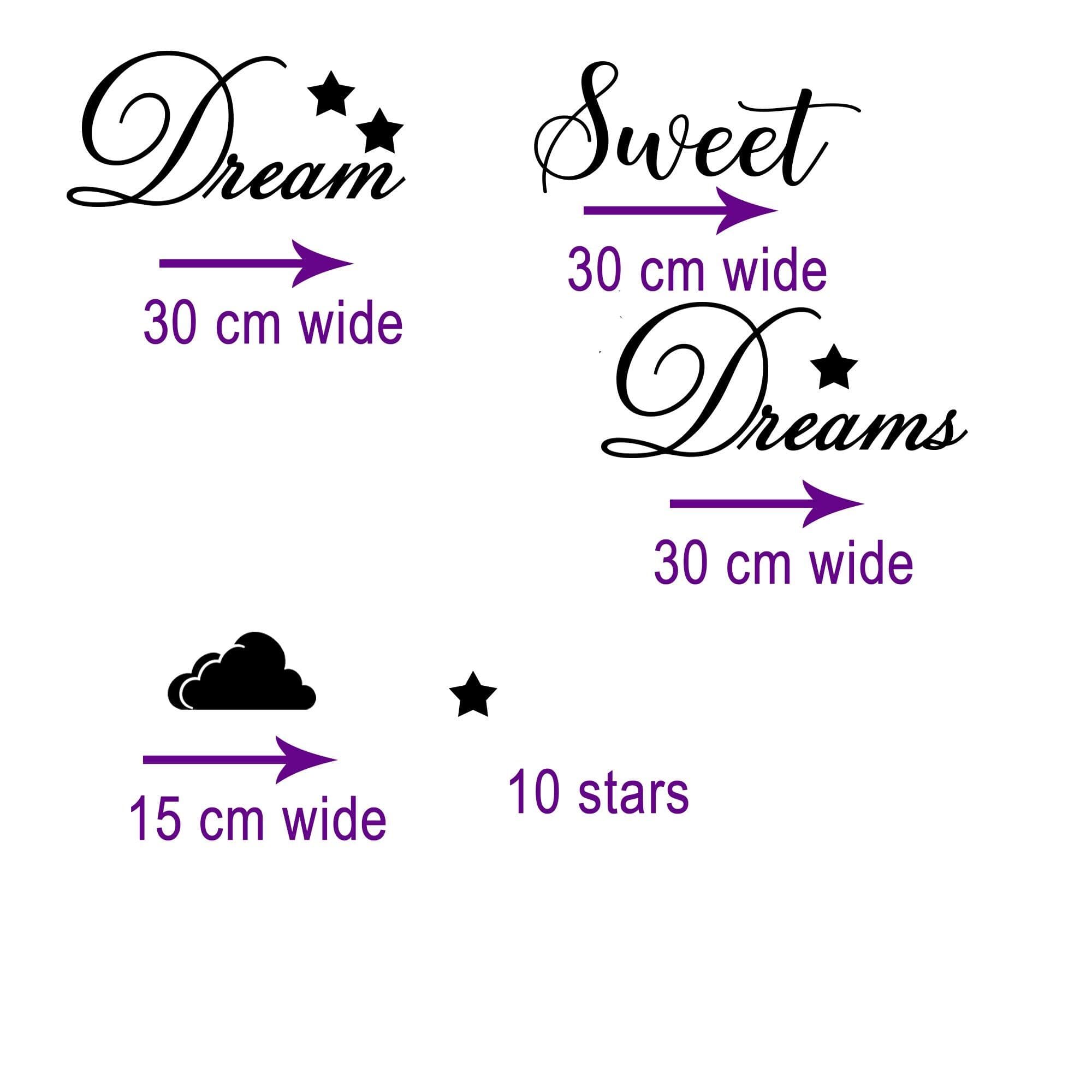 Dream Sweet Dreams Vinyl Wall Decal – Nursery & Kids Room Decor - image 5