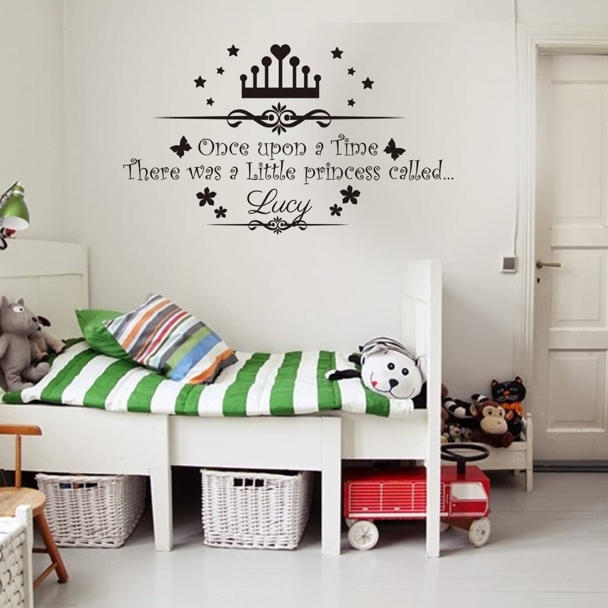 Personalized Princess Name Wall Decal, Nursery Decor
