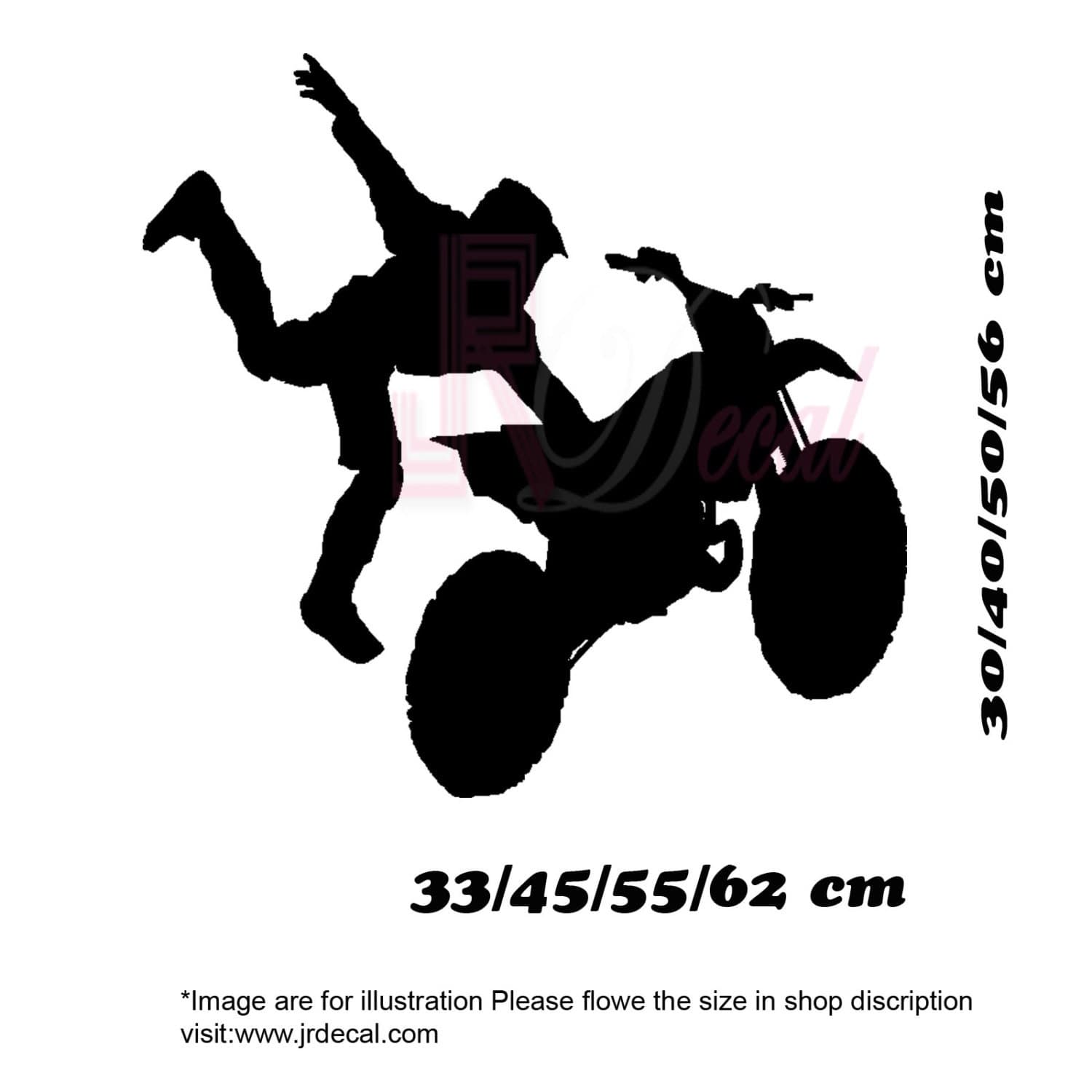 Extreme Bike Game Jumping Boy Vinyl stickers personal Name Room wall decal Mural - image 5