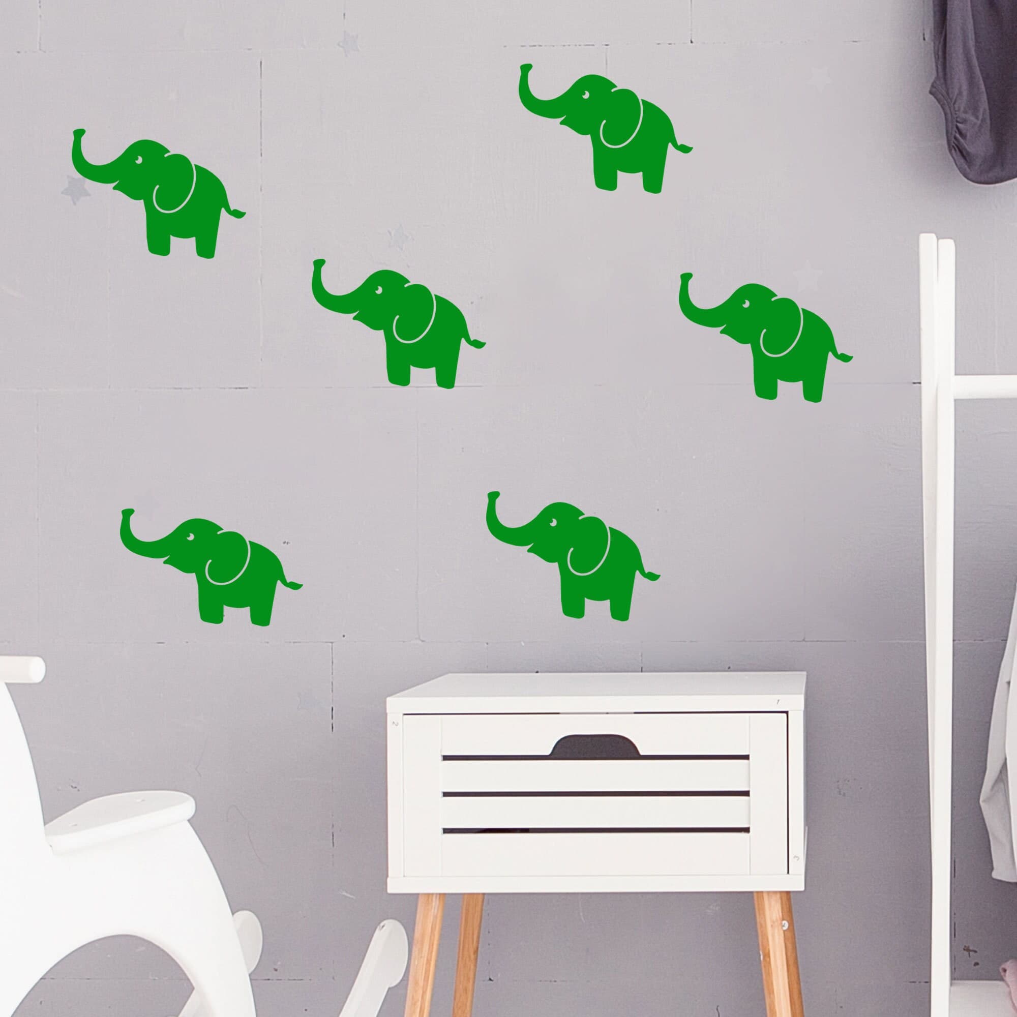 Baby Elephant Wall Decals / Nursery Wall Stickers / Baby Room Decor / Animal Vinyls / Baby Shower Gift/ Safari Animal wall stickers - image 4