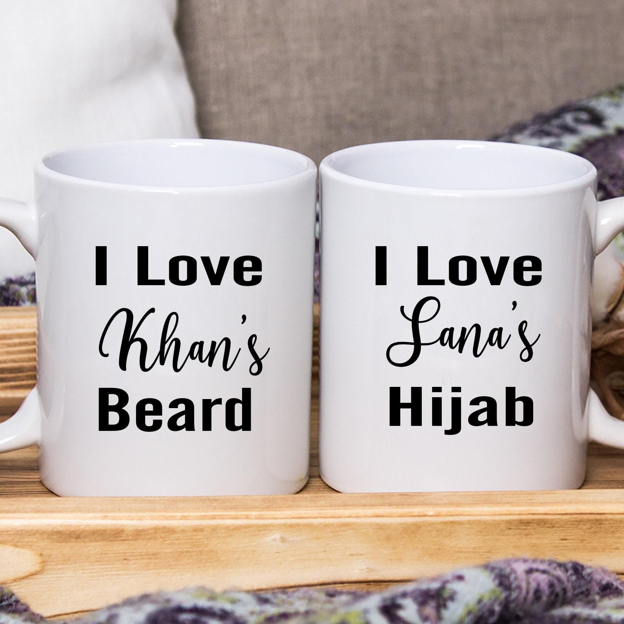 Personalized Islamic Mug Set, Nikah Gift, Muslim Couple
