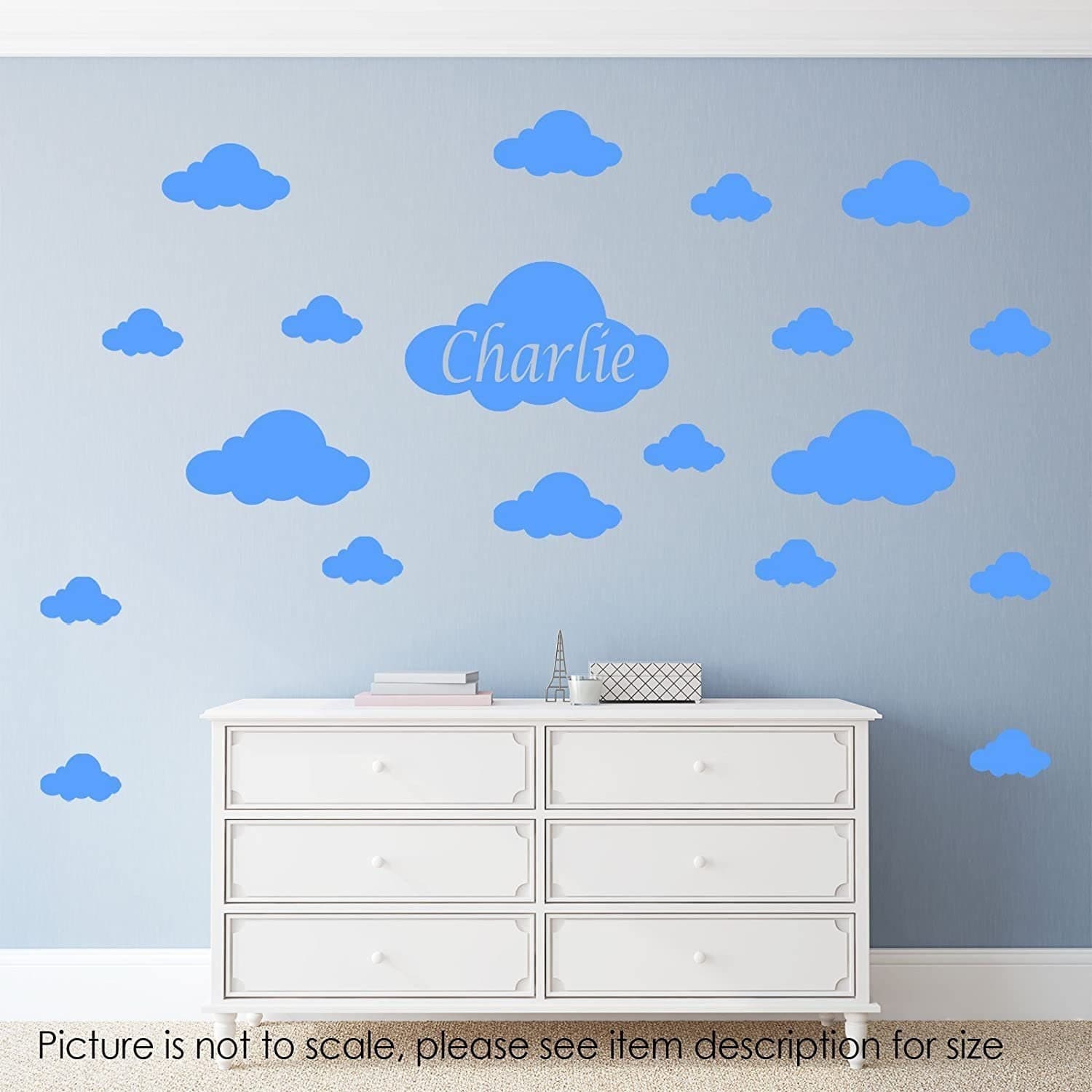 Cloud White Decals for Boys and Girls Bedrooms
