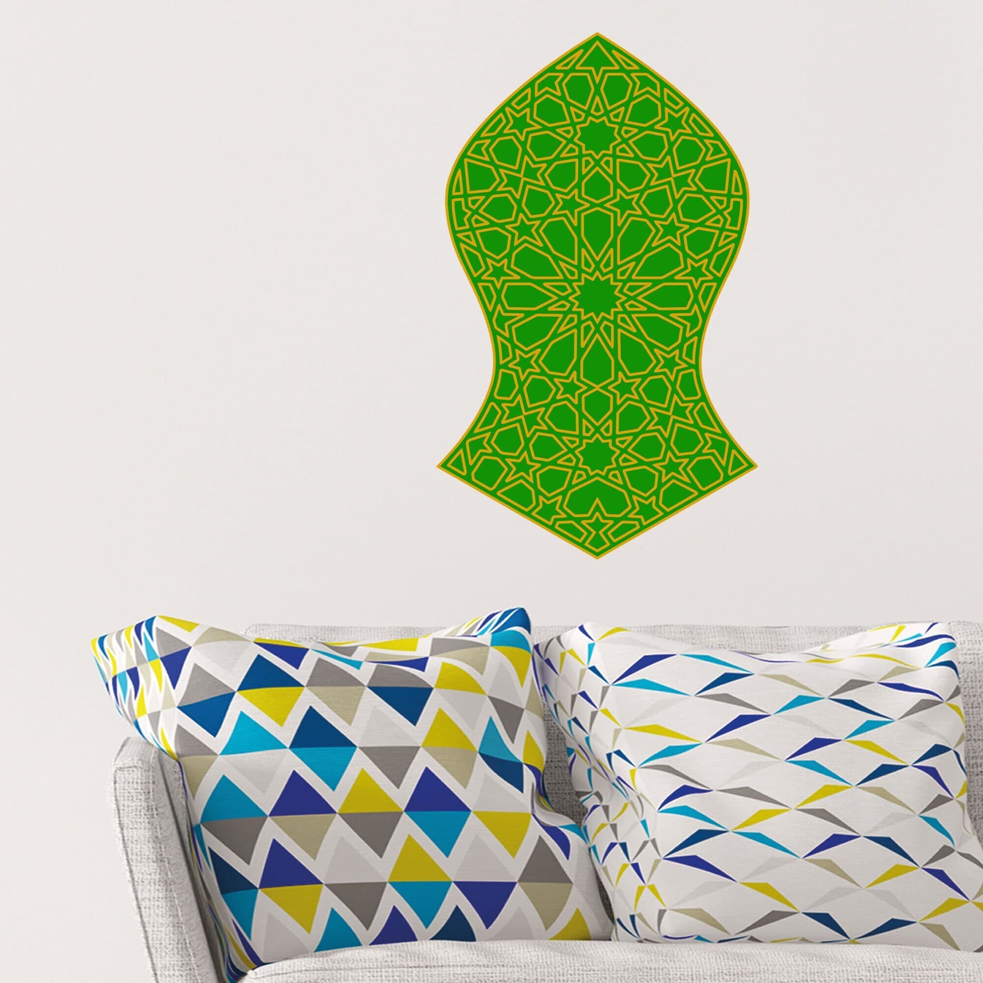 Islamic Wall Art. Nalayn. Nalain Mubarak wall decal - Islamic Wall stickers - The Blessed Sandal - wall art stickers