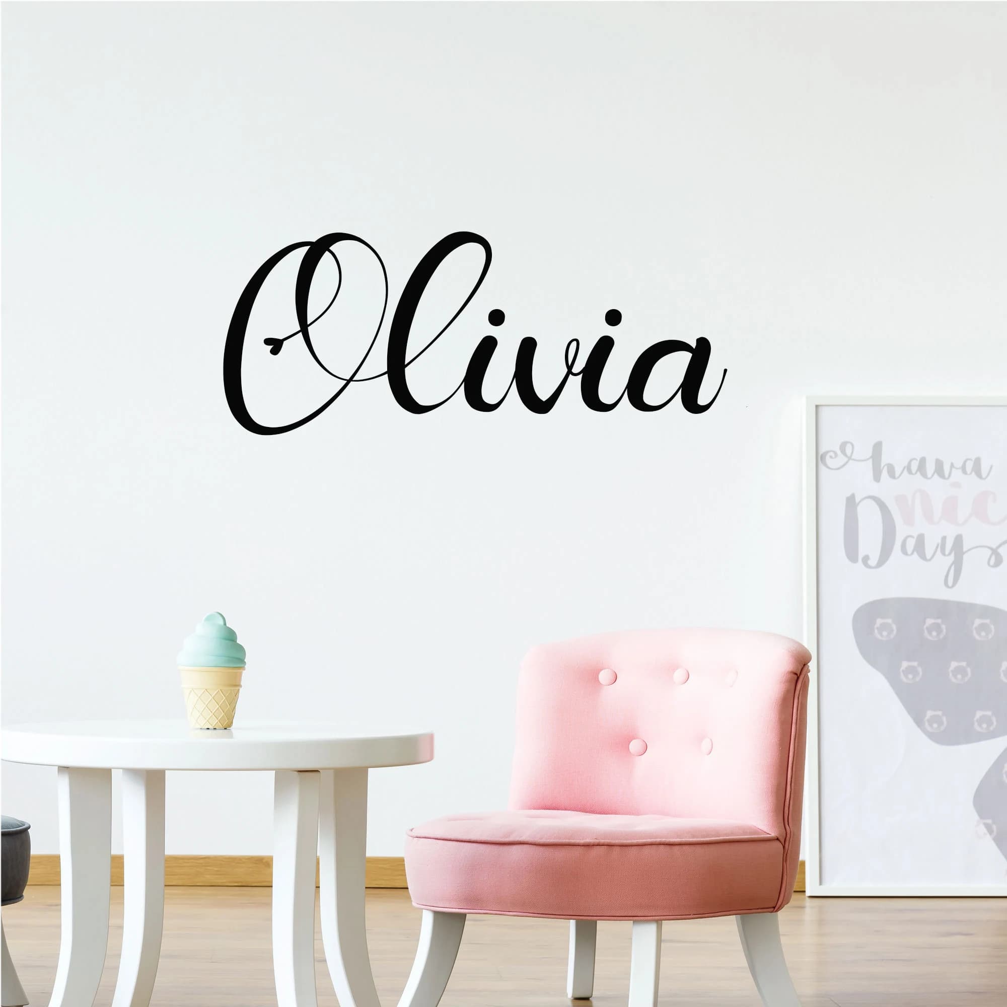 Custom Muslim Girl Name Wall Decal, Nursery Decor - image 5