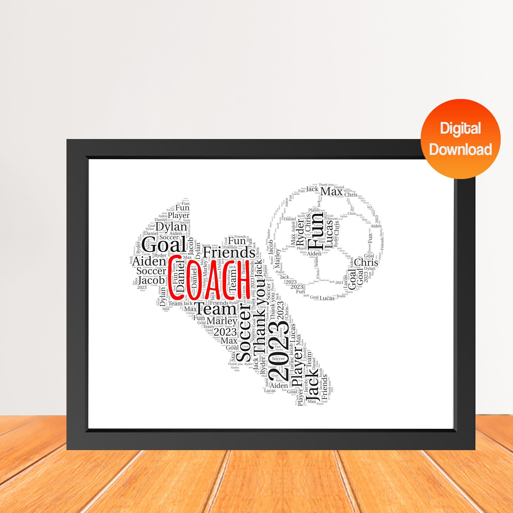 Personalized Football Boots Word Art Print, Custom Football Boots Word cloud print, Birthday gift, Sports Christmas gifts Digital Print