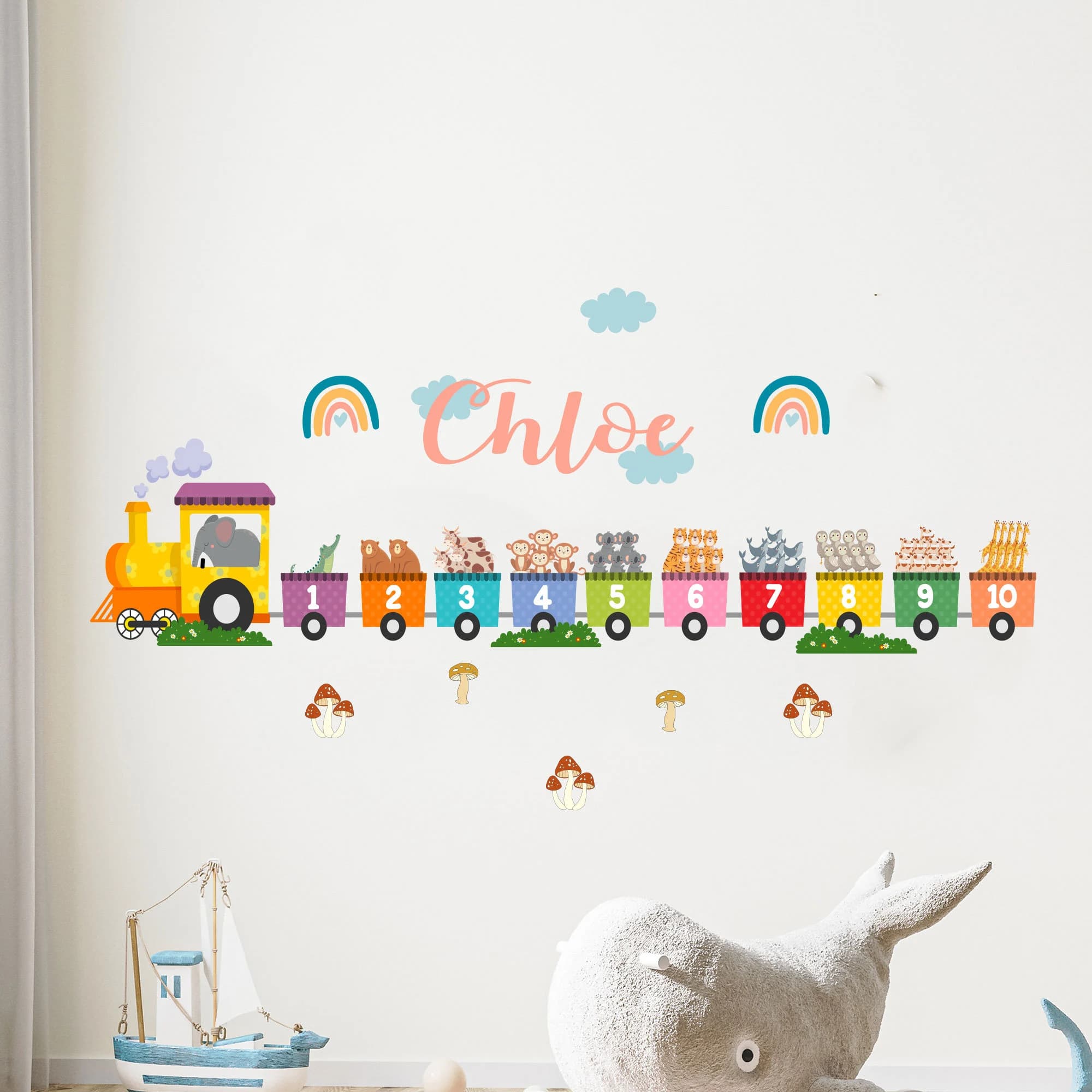 Educational Wall Stickers for Boys or Girls' Room