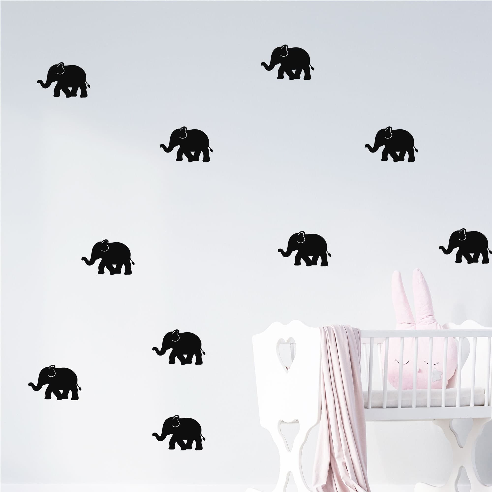 Elephant Wall Decals / Nursery Wall Stickers / Baby Room Decor / Baby Animal Vinyls / Baby Shower Gift/ Safari Animal wall stickers - image 5
